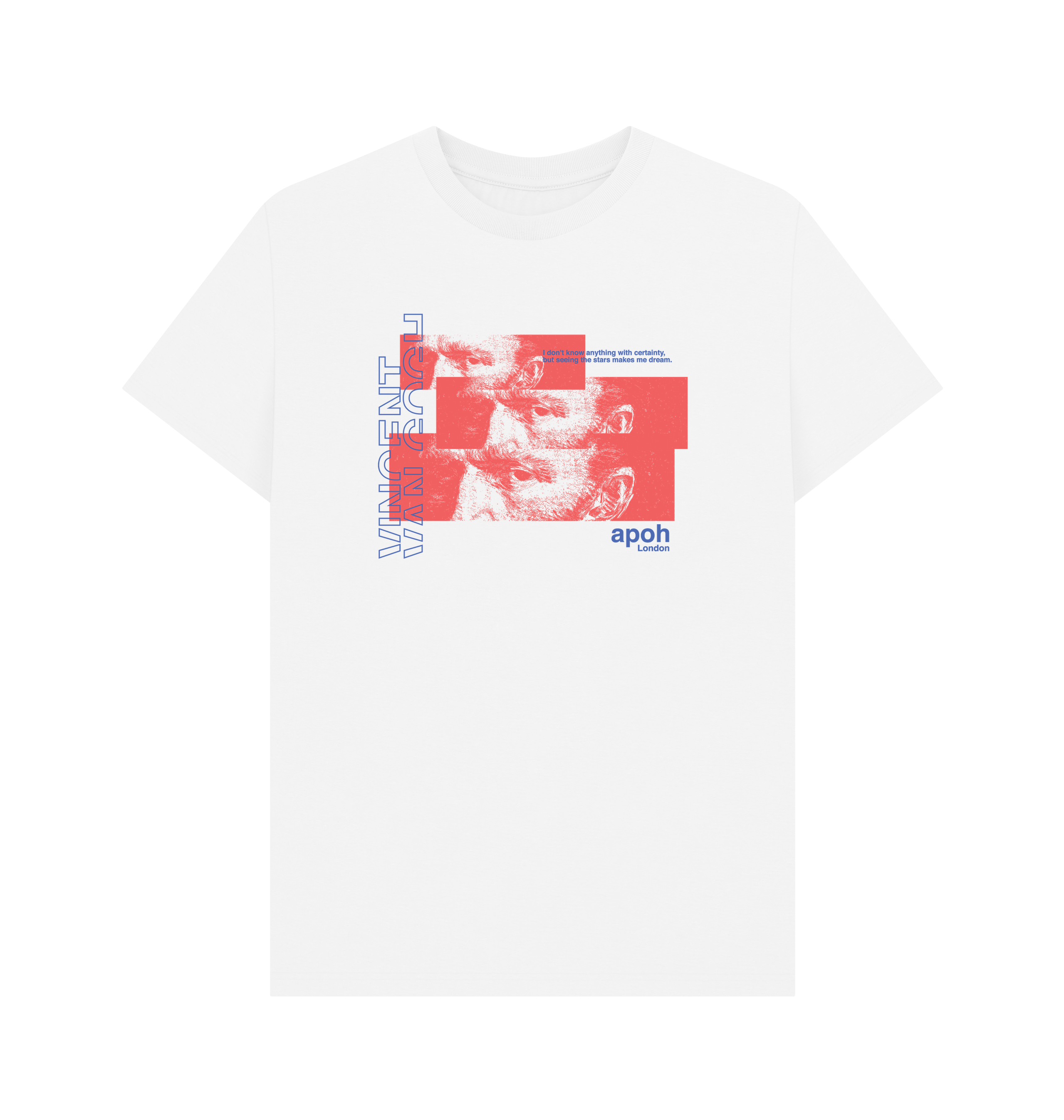 White Printed T-shirt Front