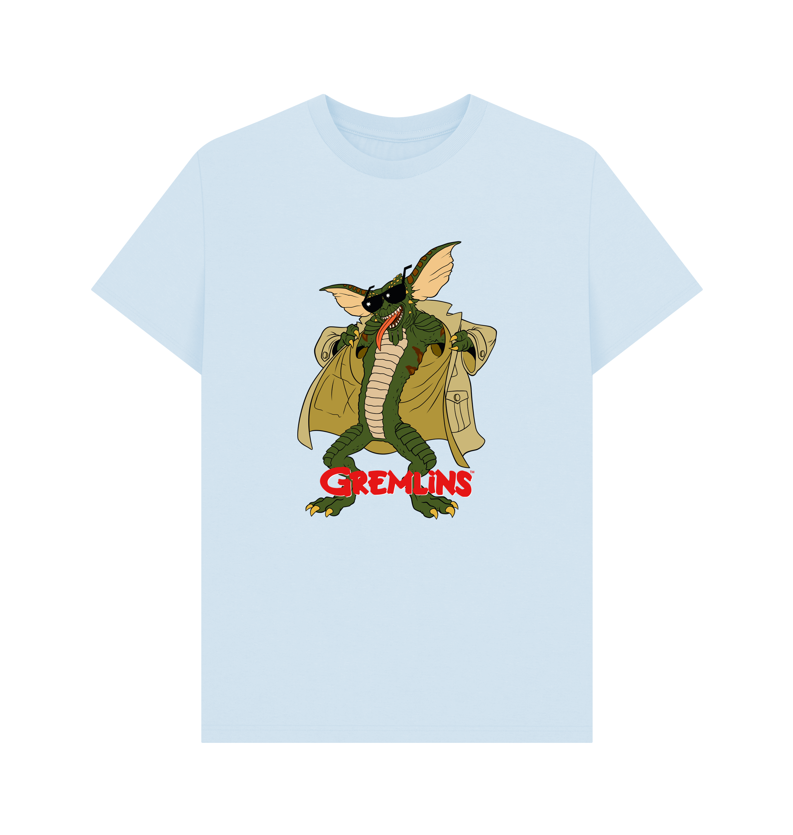 Sky Blue Printed T-shirt Front