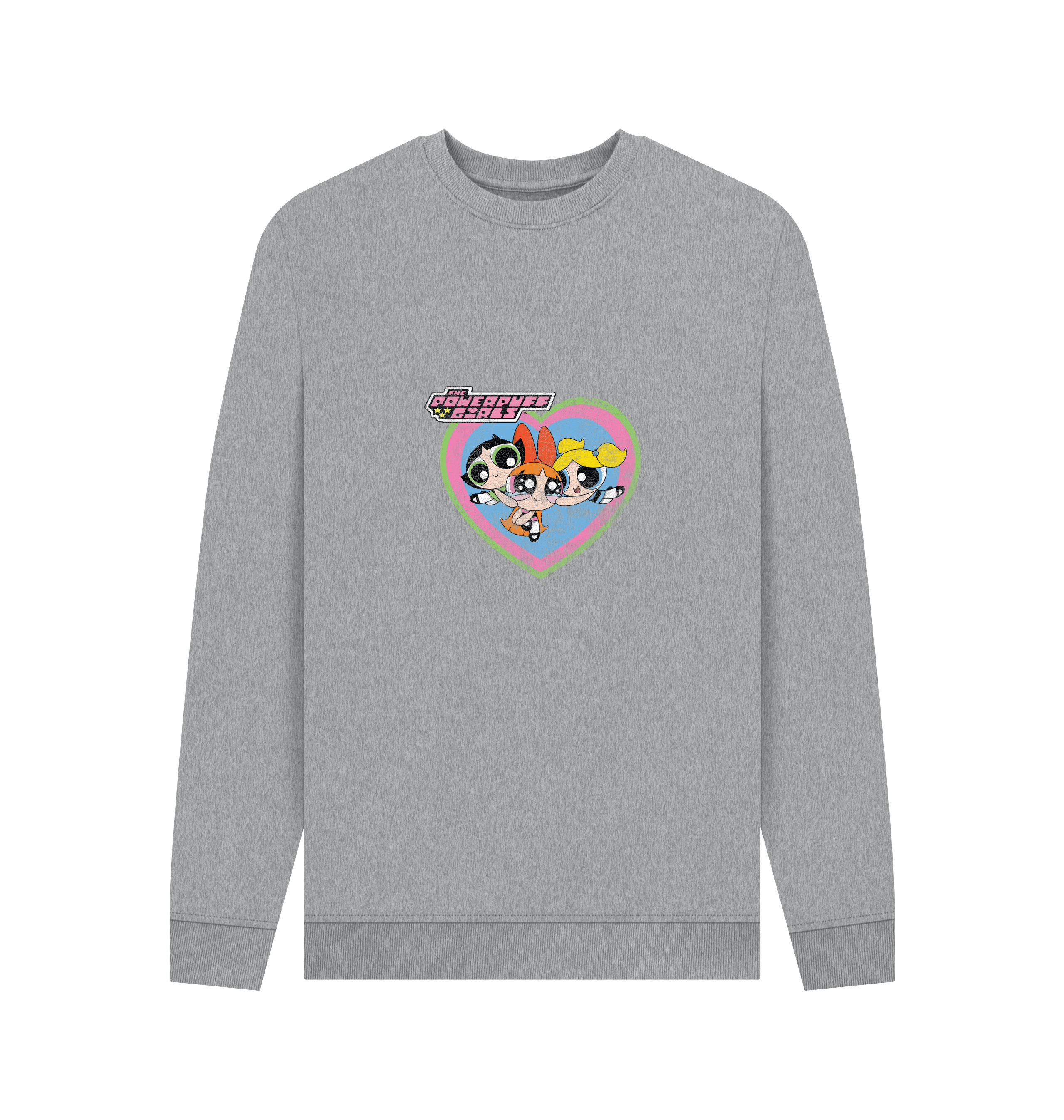 Light Heather Printed Sweater Front