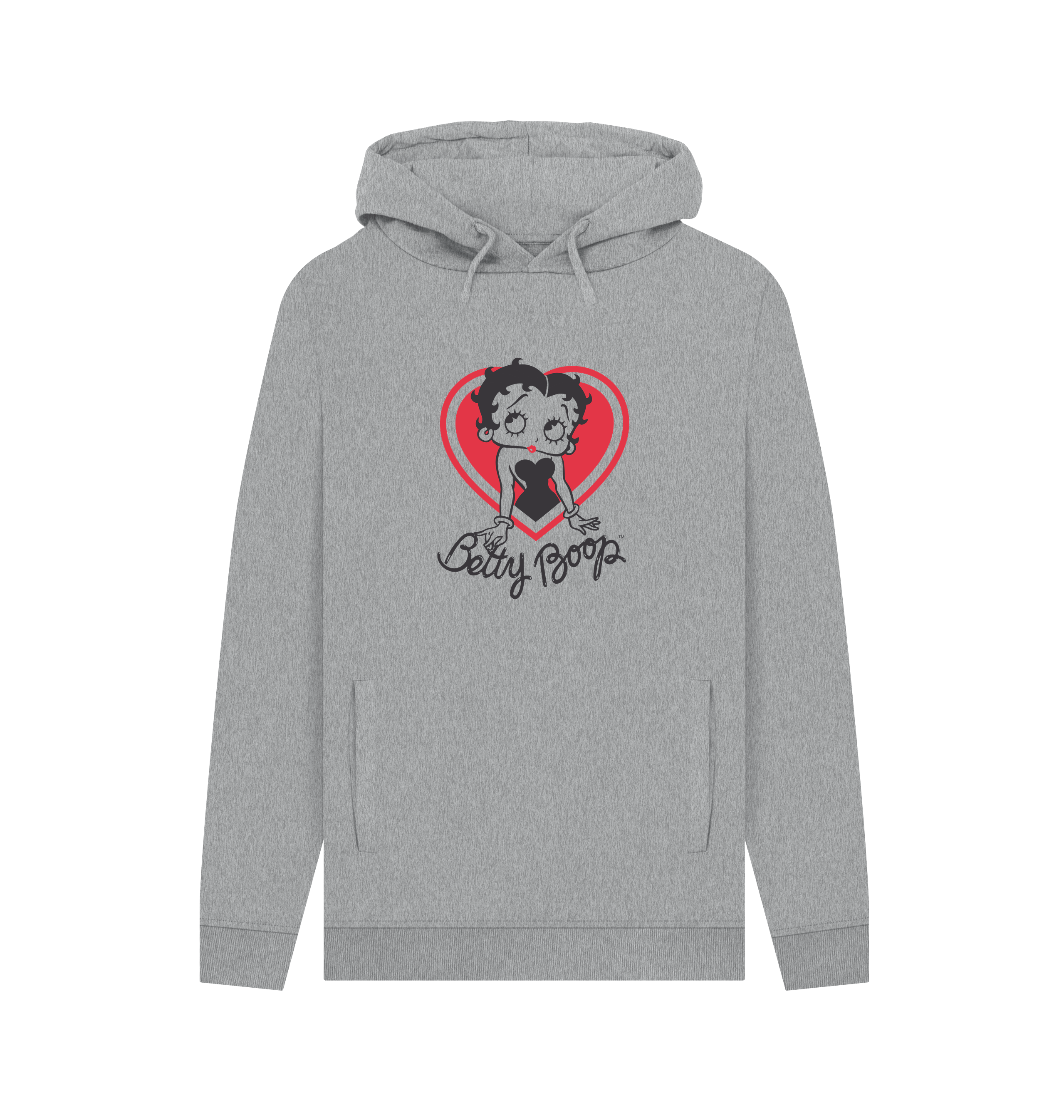 Light Heather Printed Hoody Front