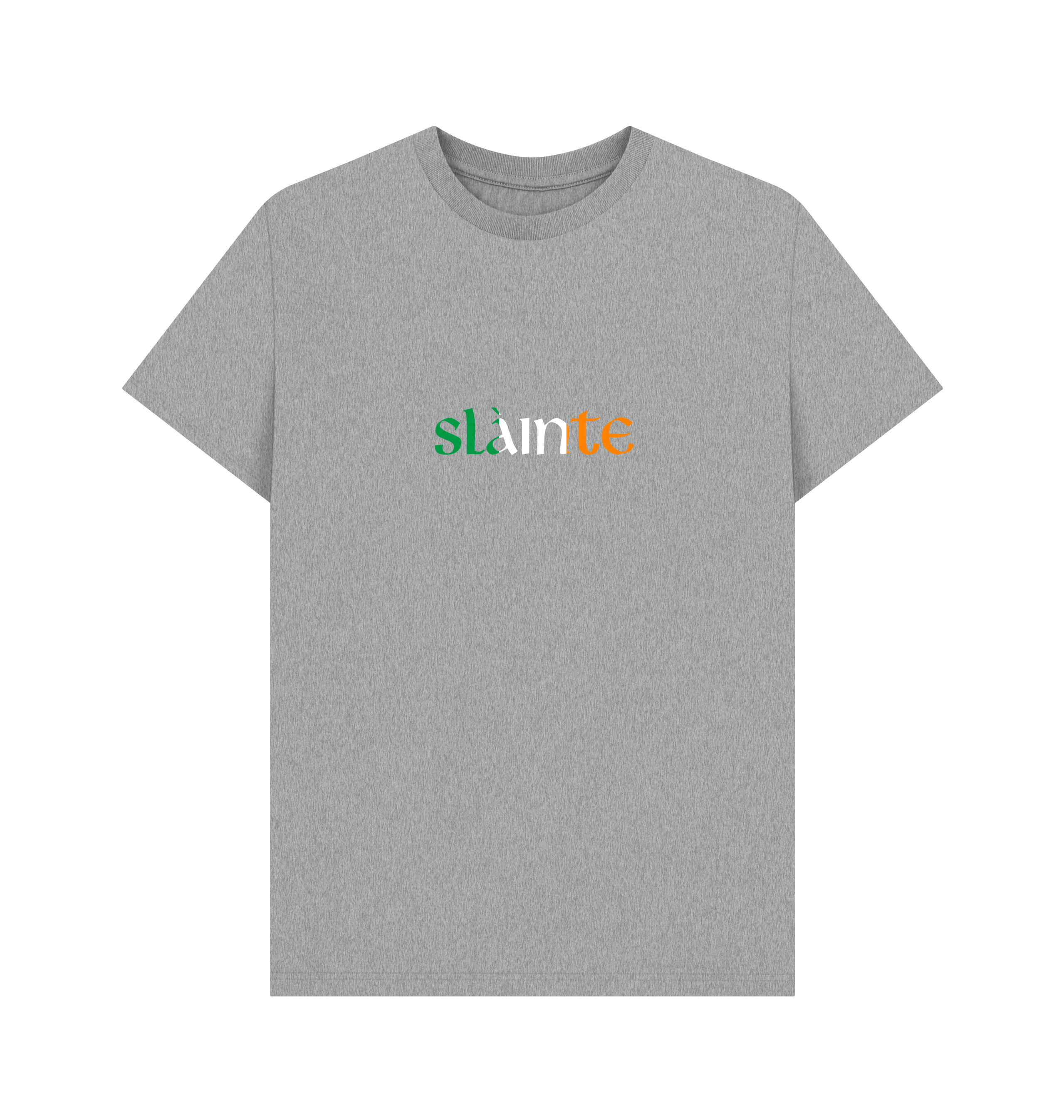 Athletic Grey Printed T-shirt Front