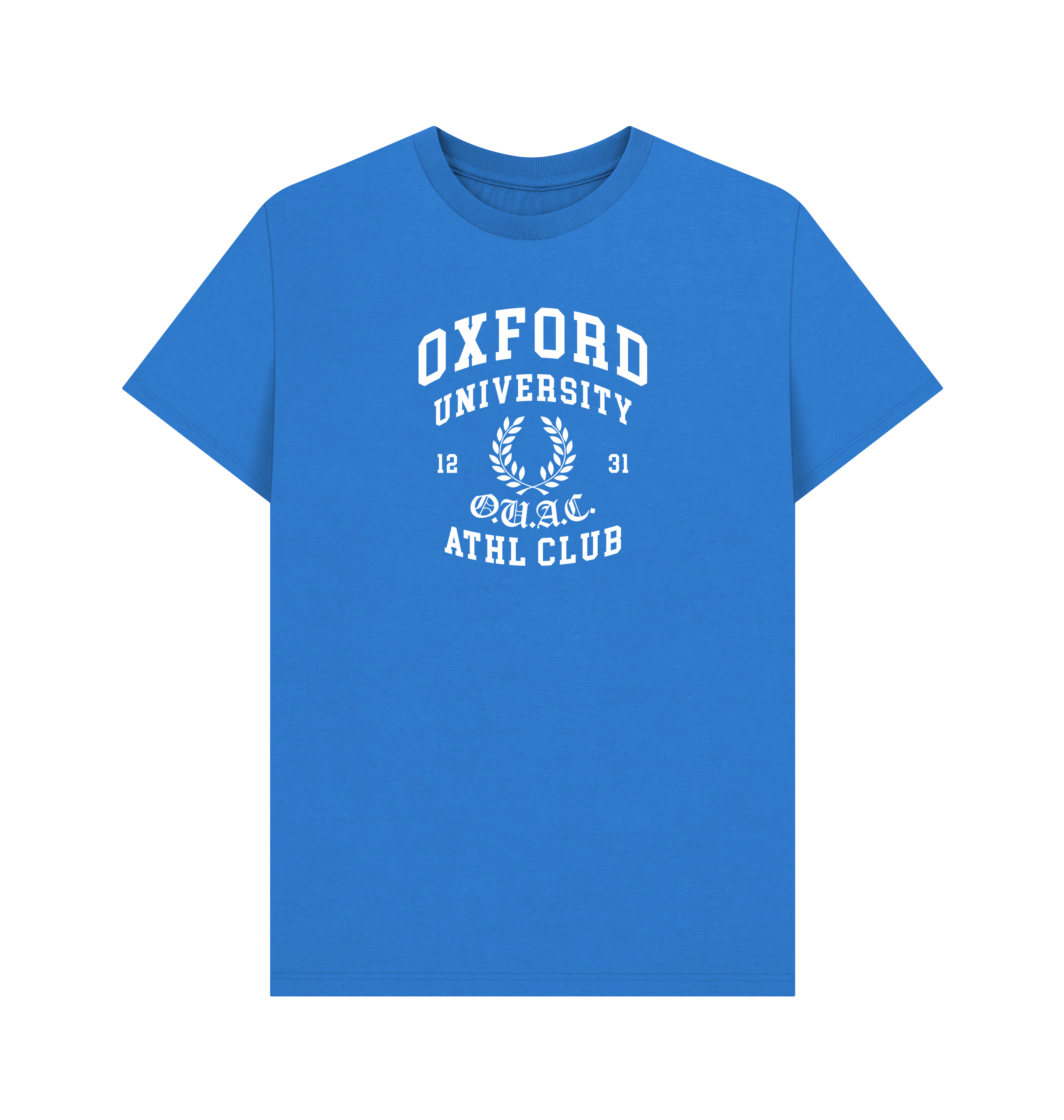 Bright Blue Printed T-shirt Front