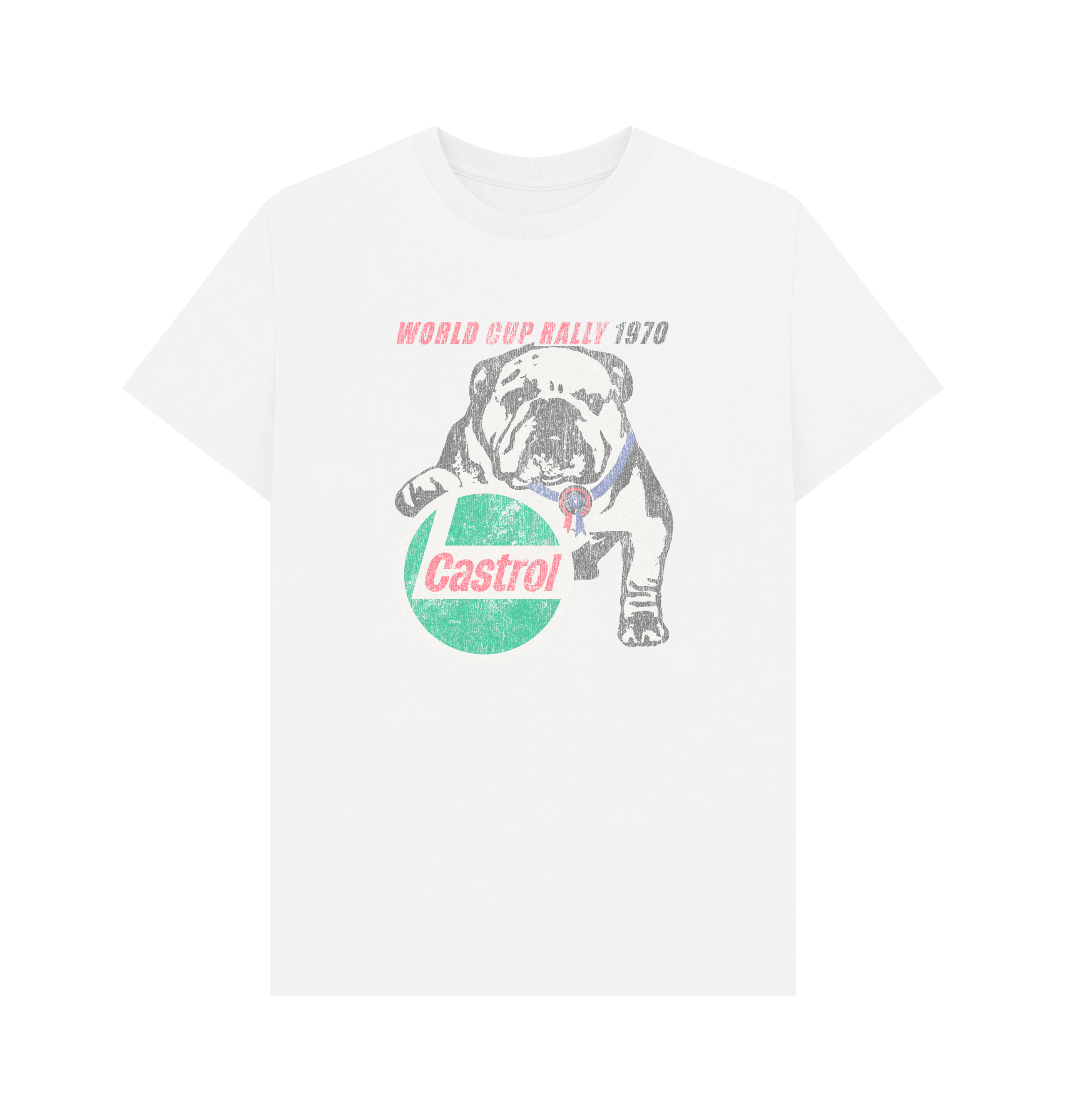 White Printed T-shirt Front