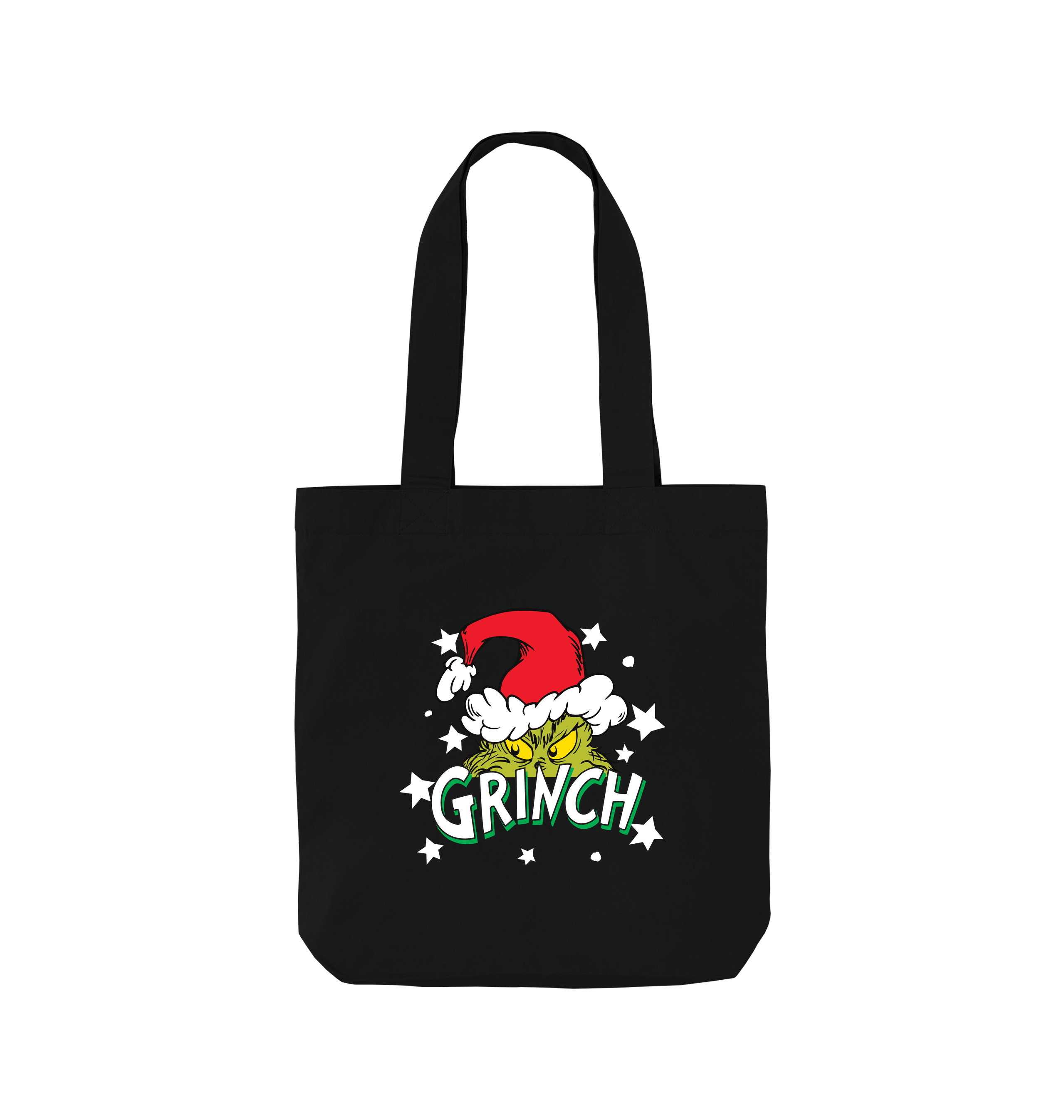 Black Printed Bag Front