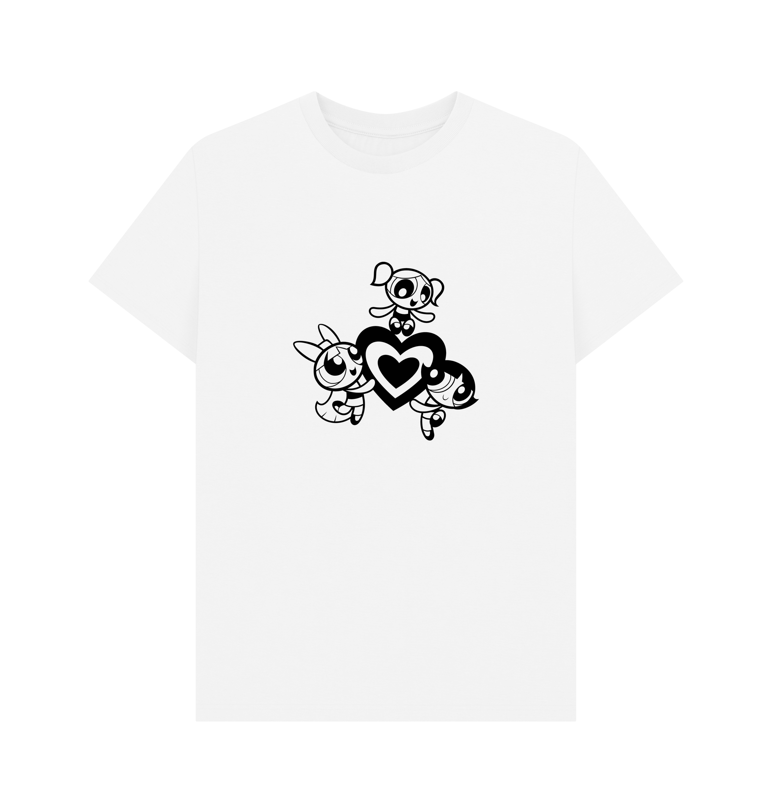 White Printed T-shirt Front