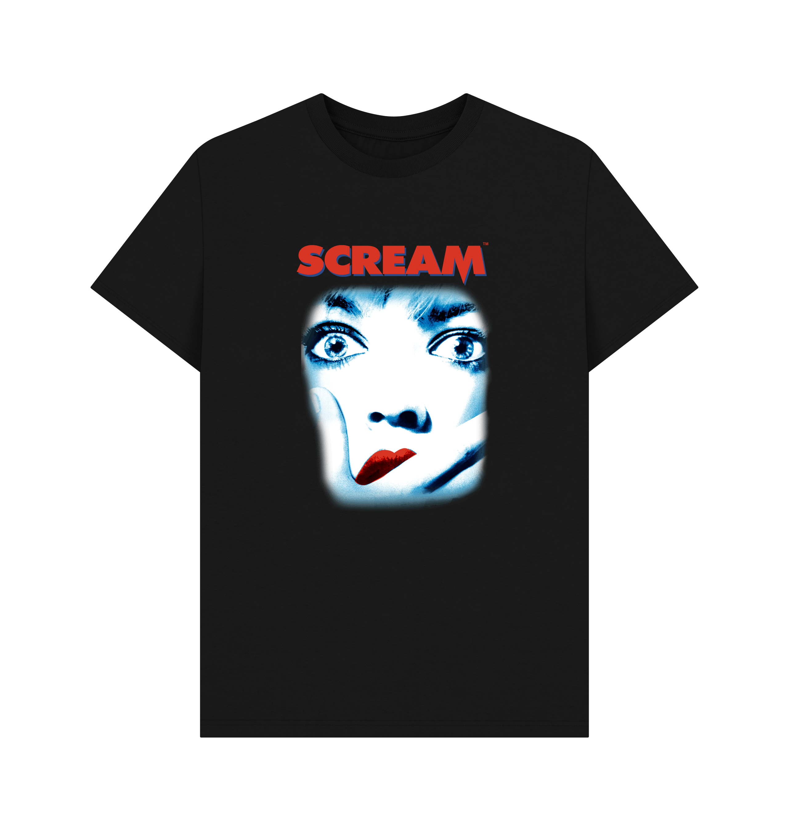 Black Printed T-shirt Front