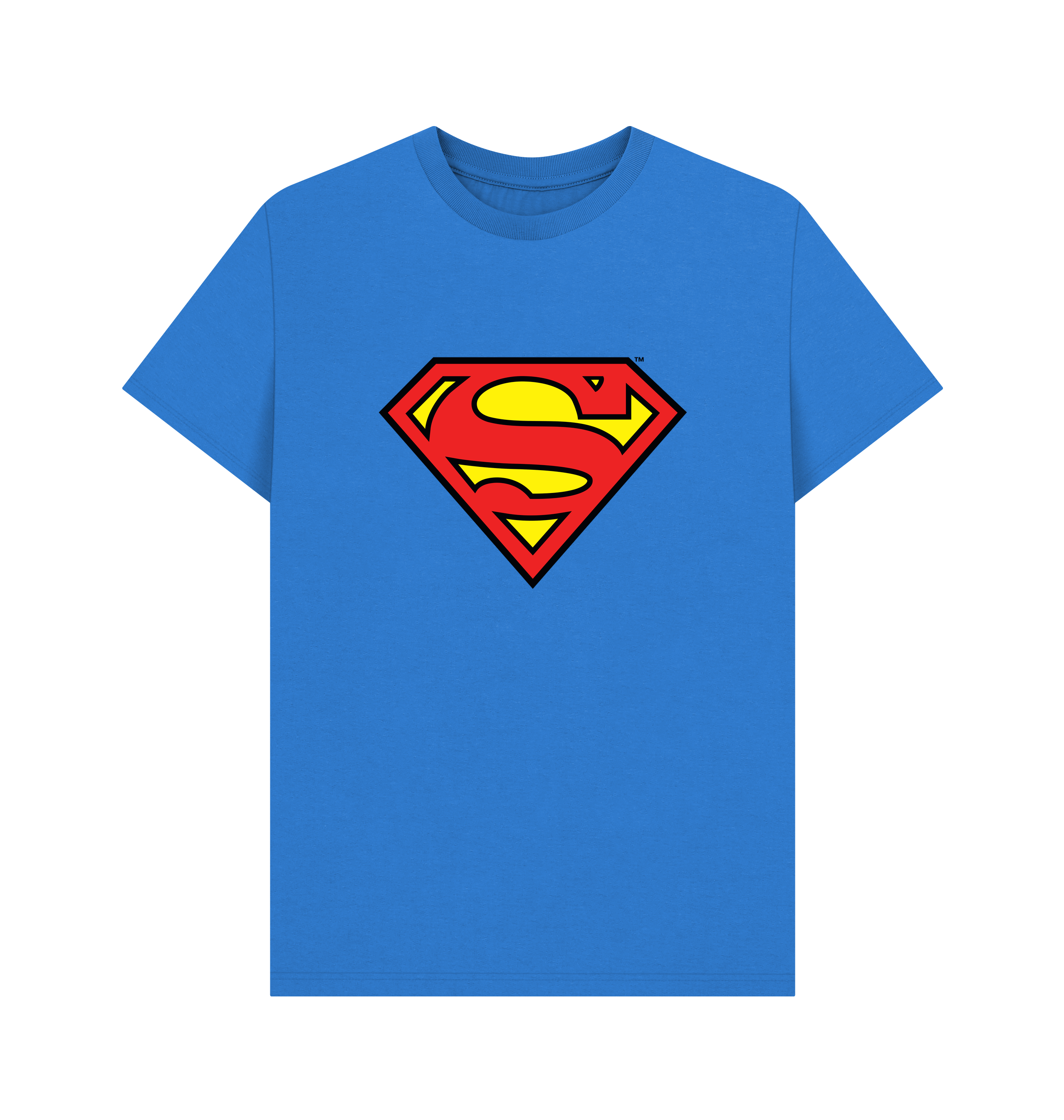 Bright Blue Printed T-shirt Front