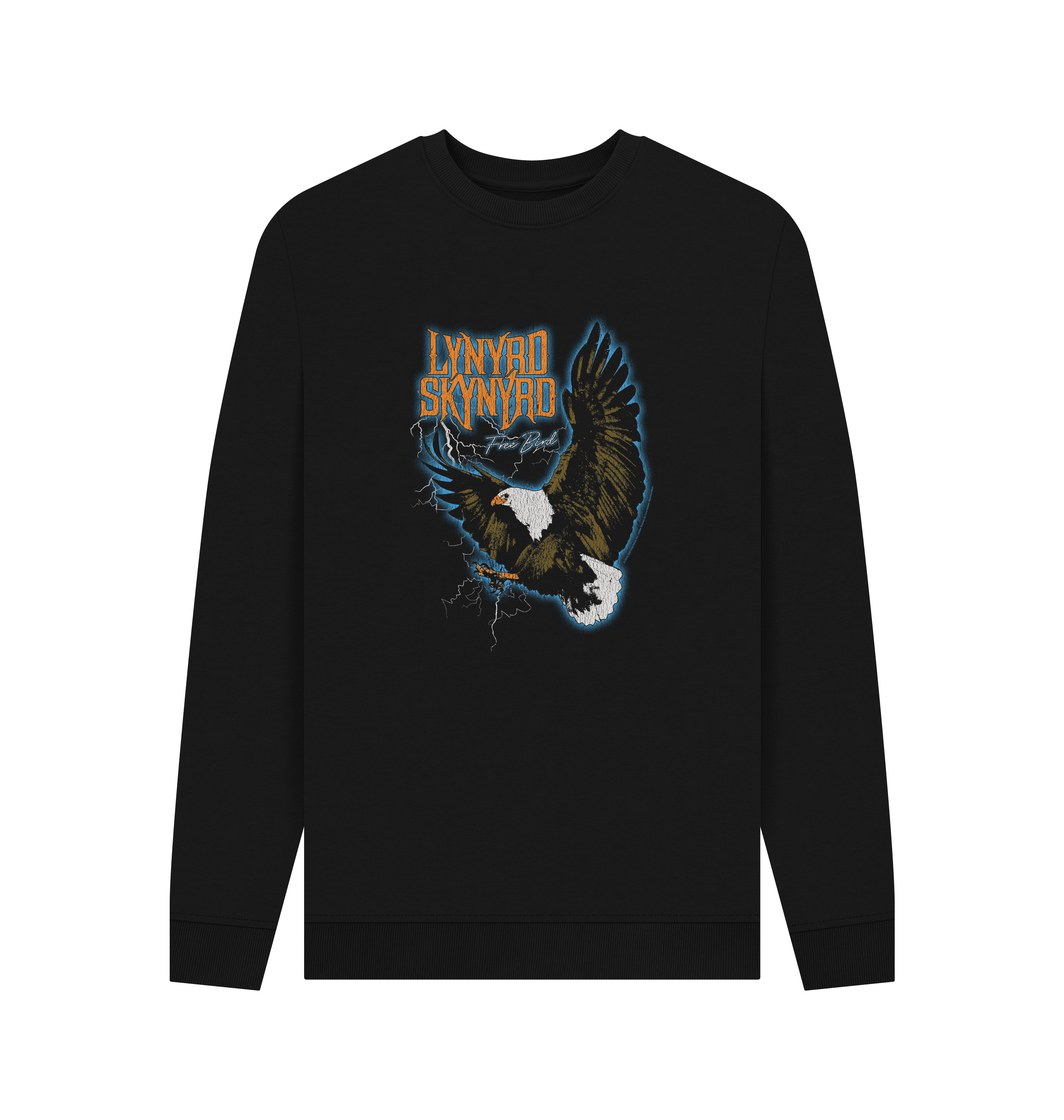 Black Printed Sweater Front