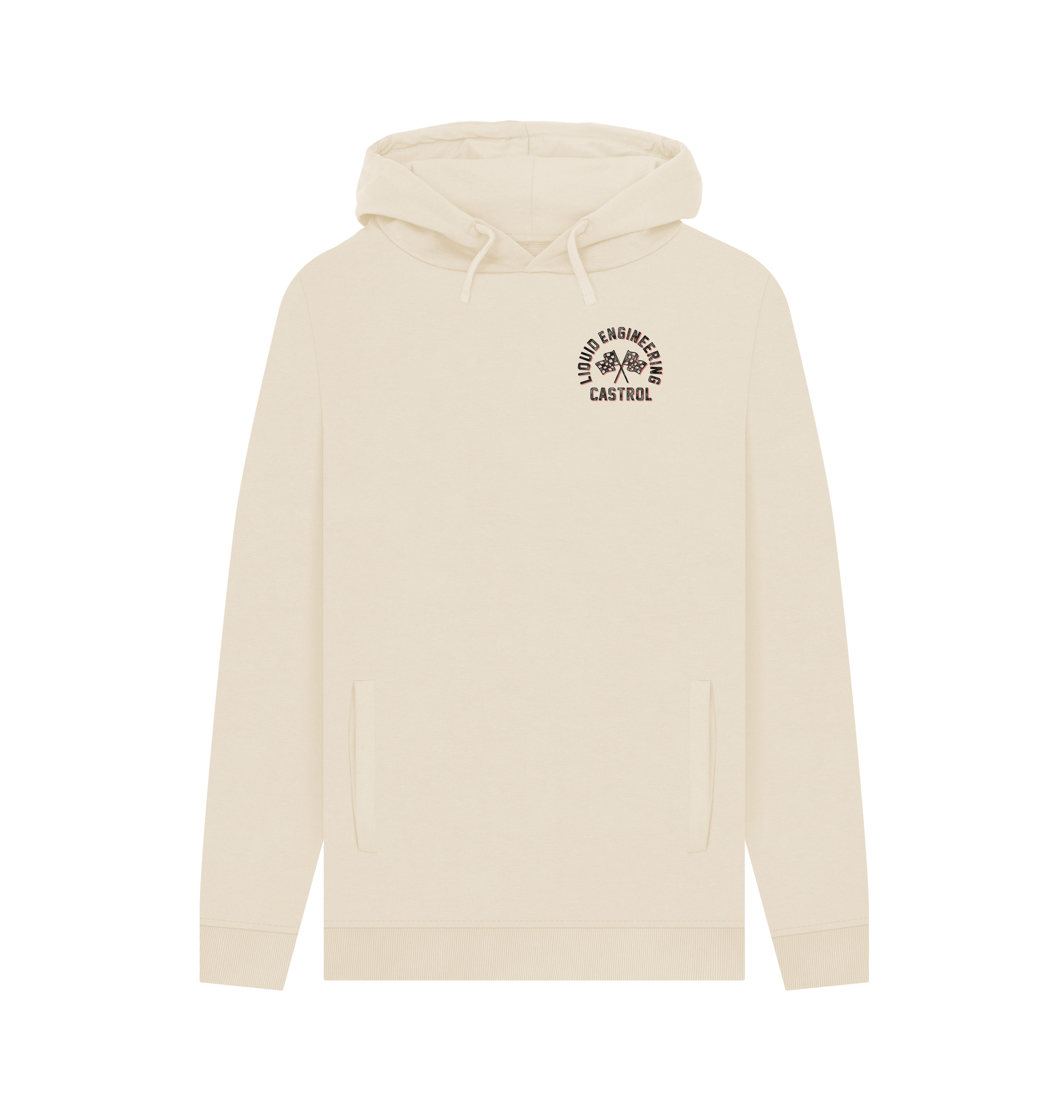 Oat Printed Hoody Front