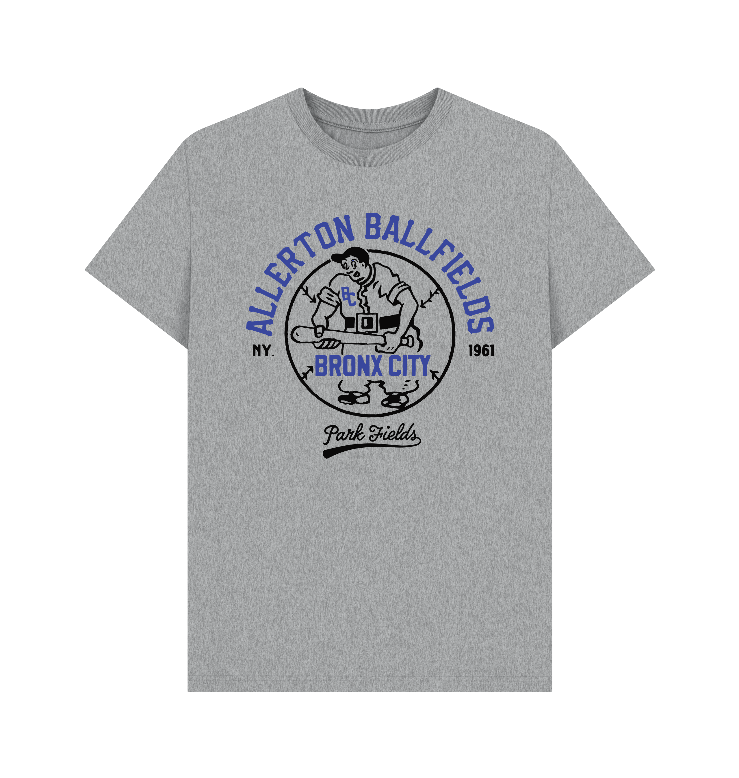 Athletic Grey Printed T-shirt Front