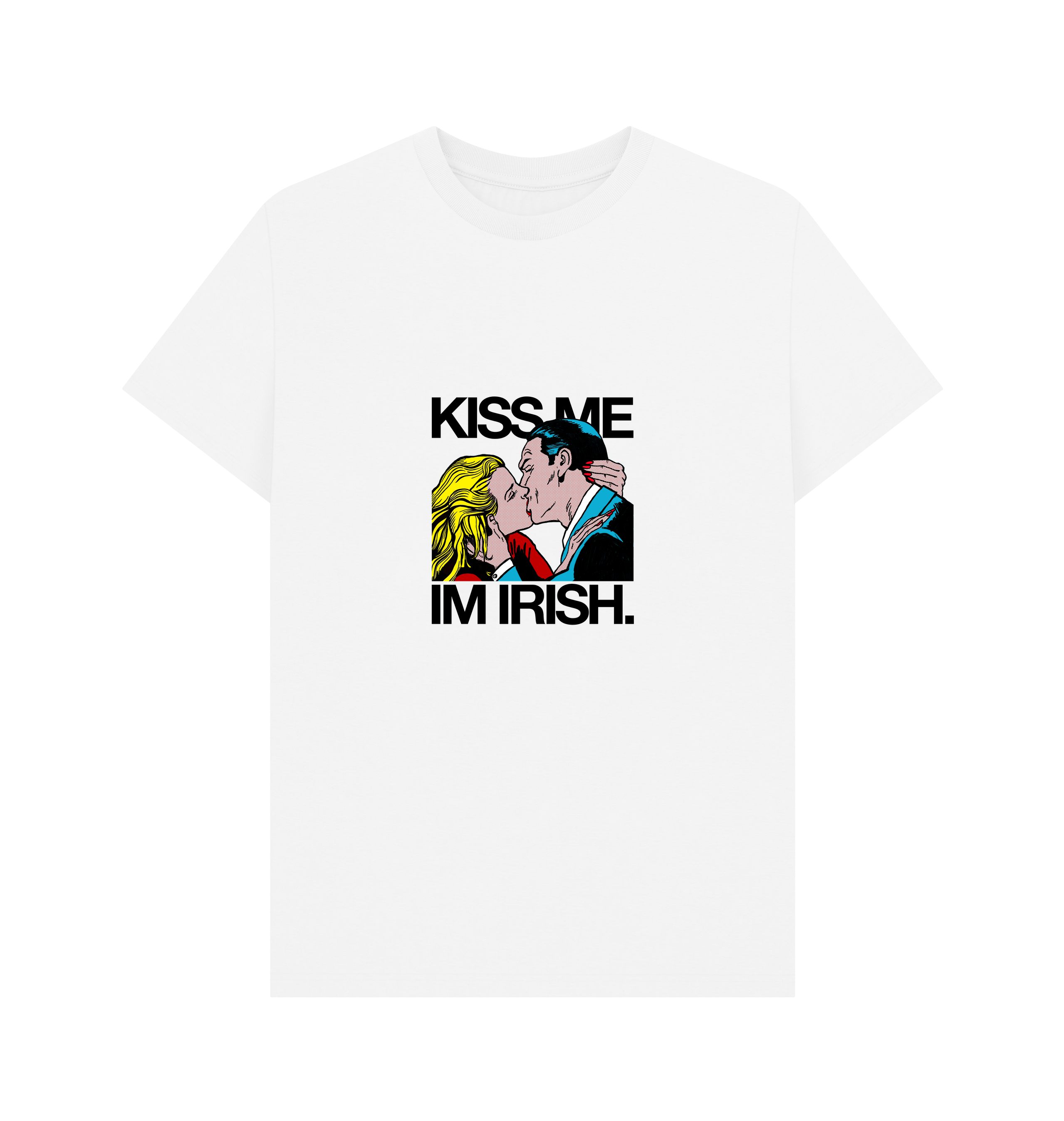 White Printed T-shirt Front