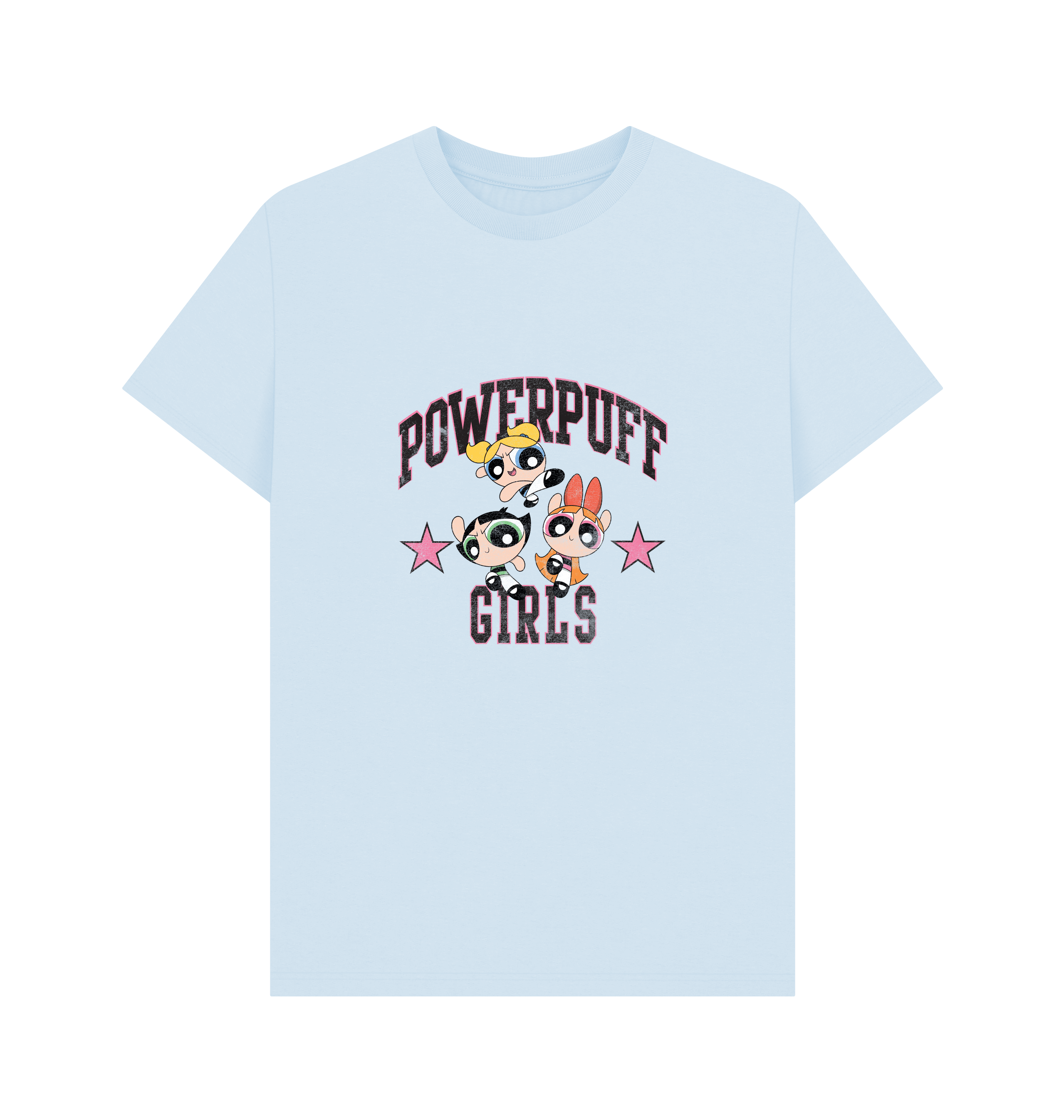 Sky Blue Printed T-shirt Front