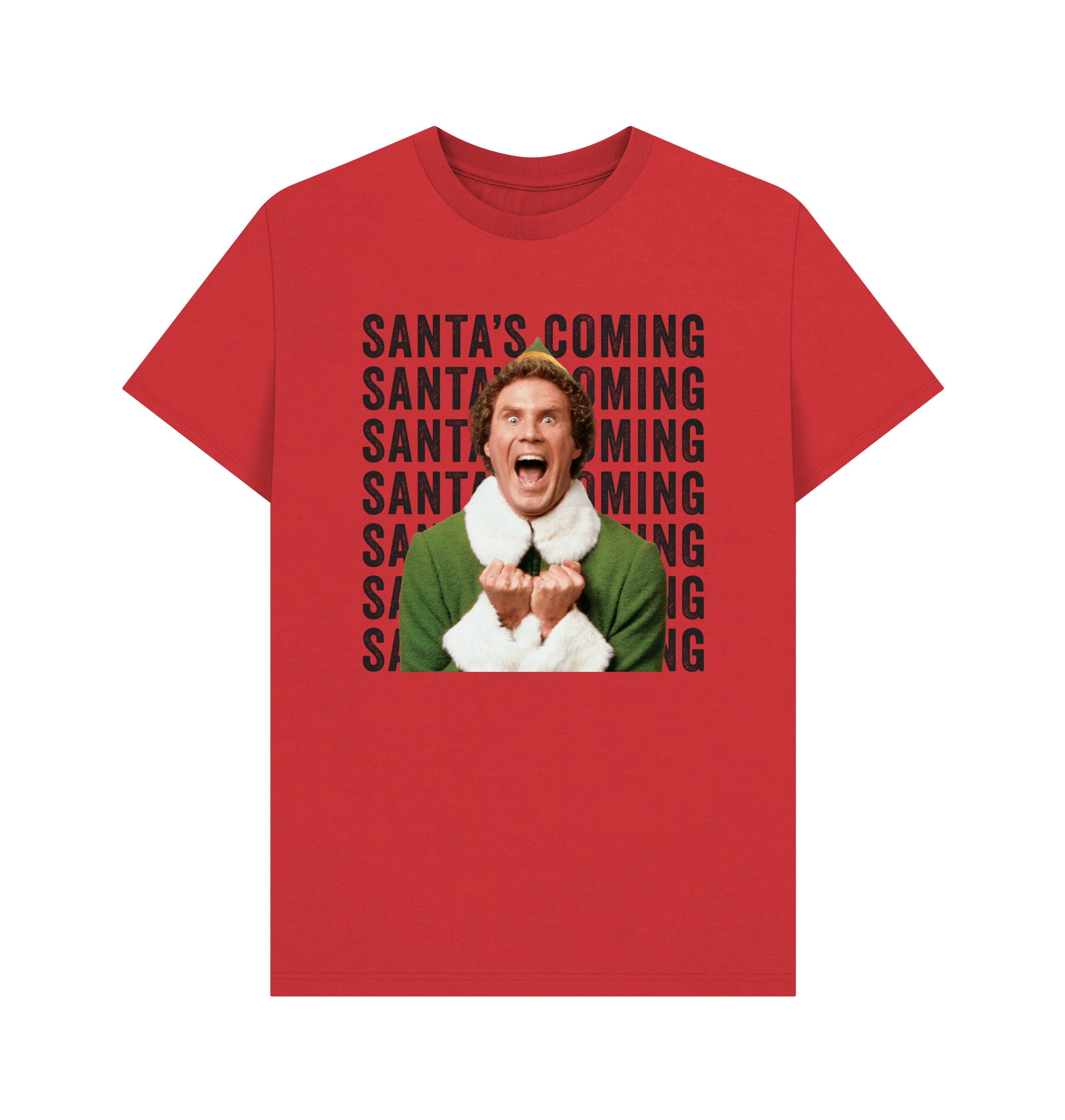 Red Printed T-shirt Front