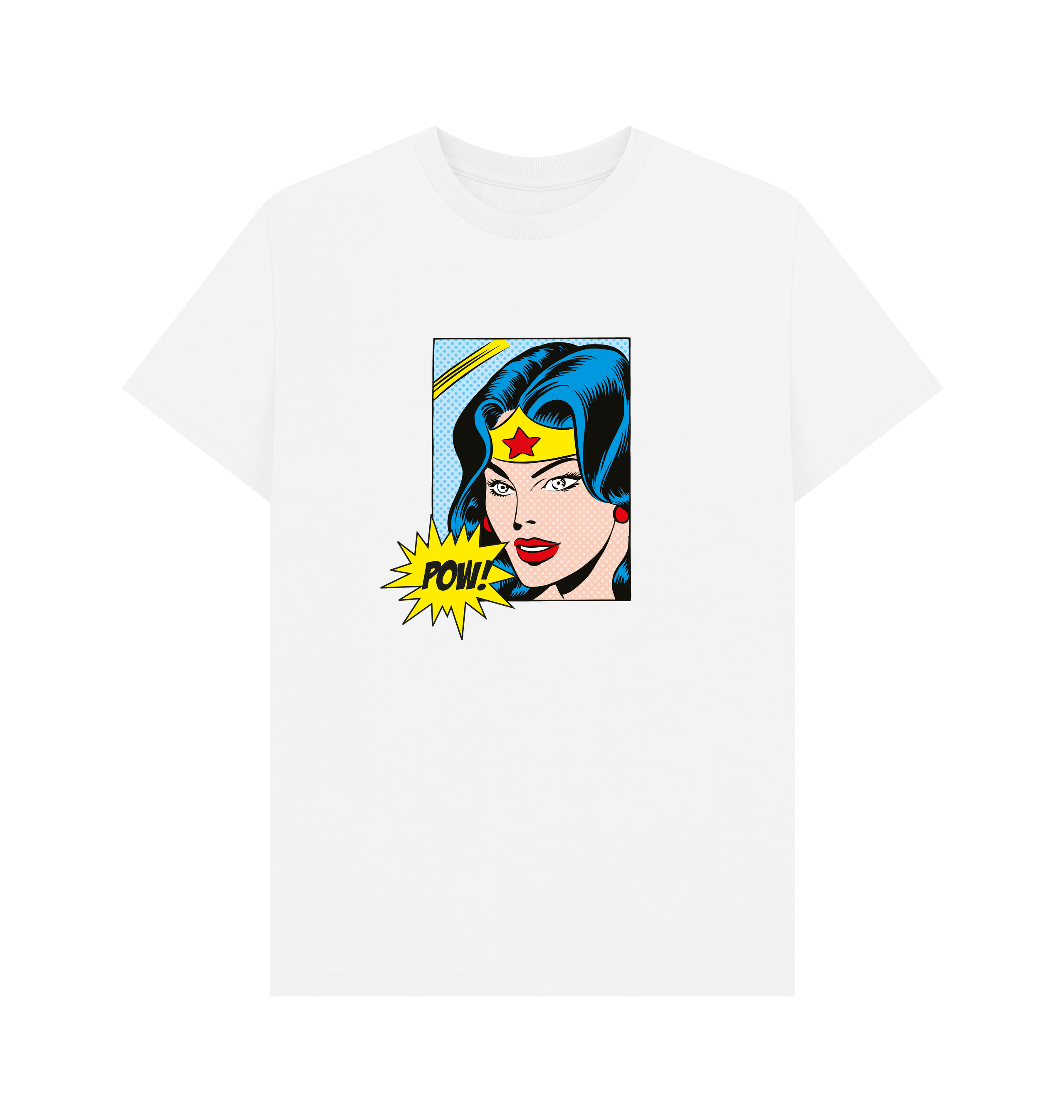 White Printed T-shirt Front