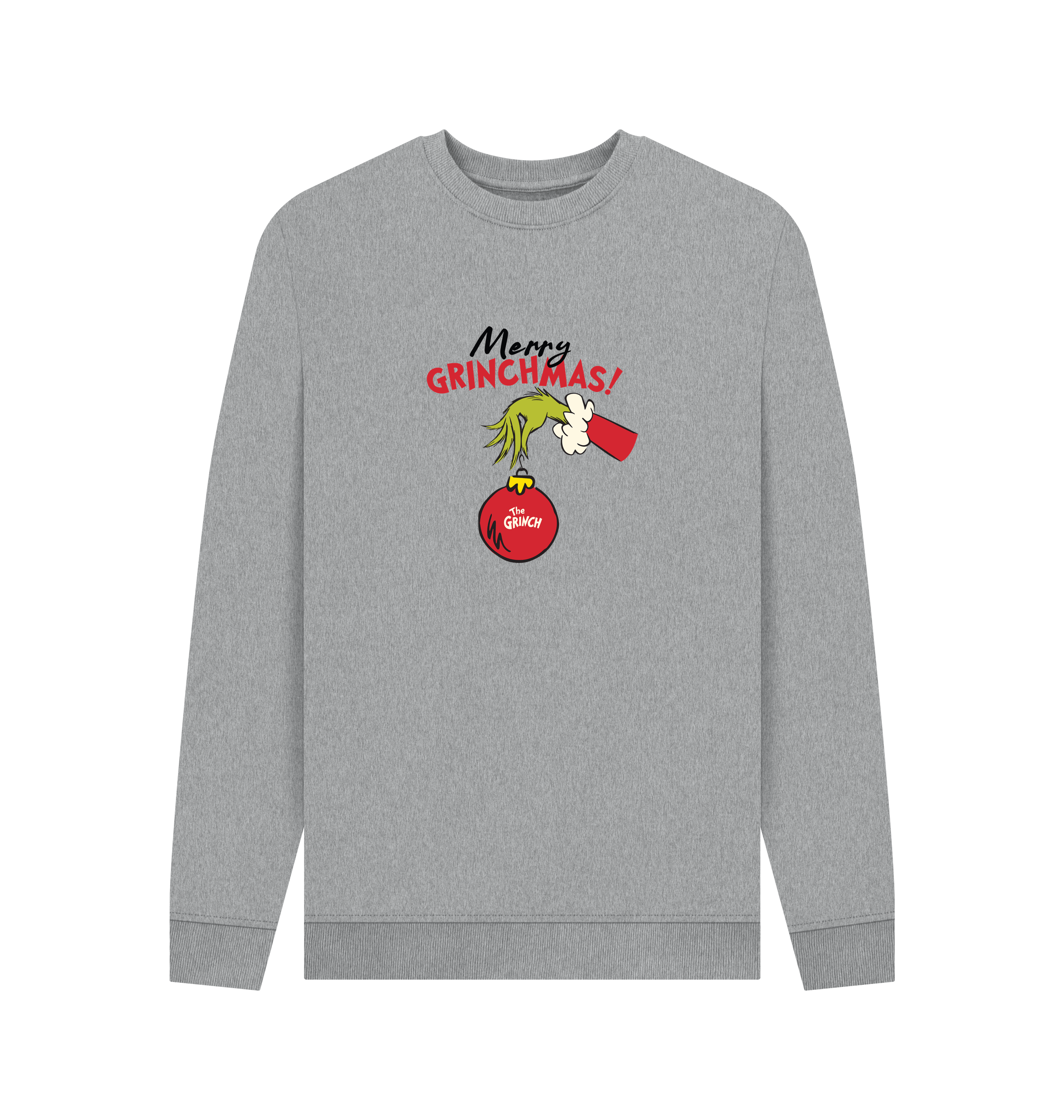 Light Heather Printed Sweater Front