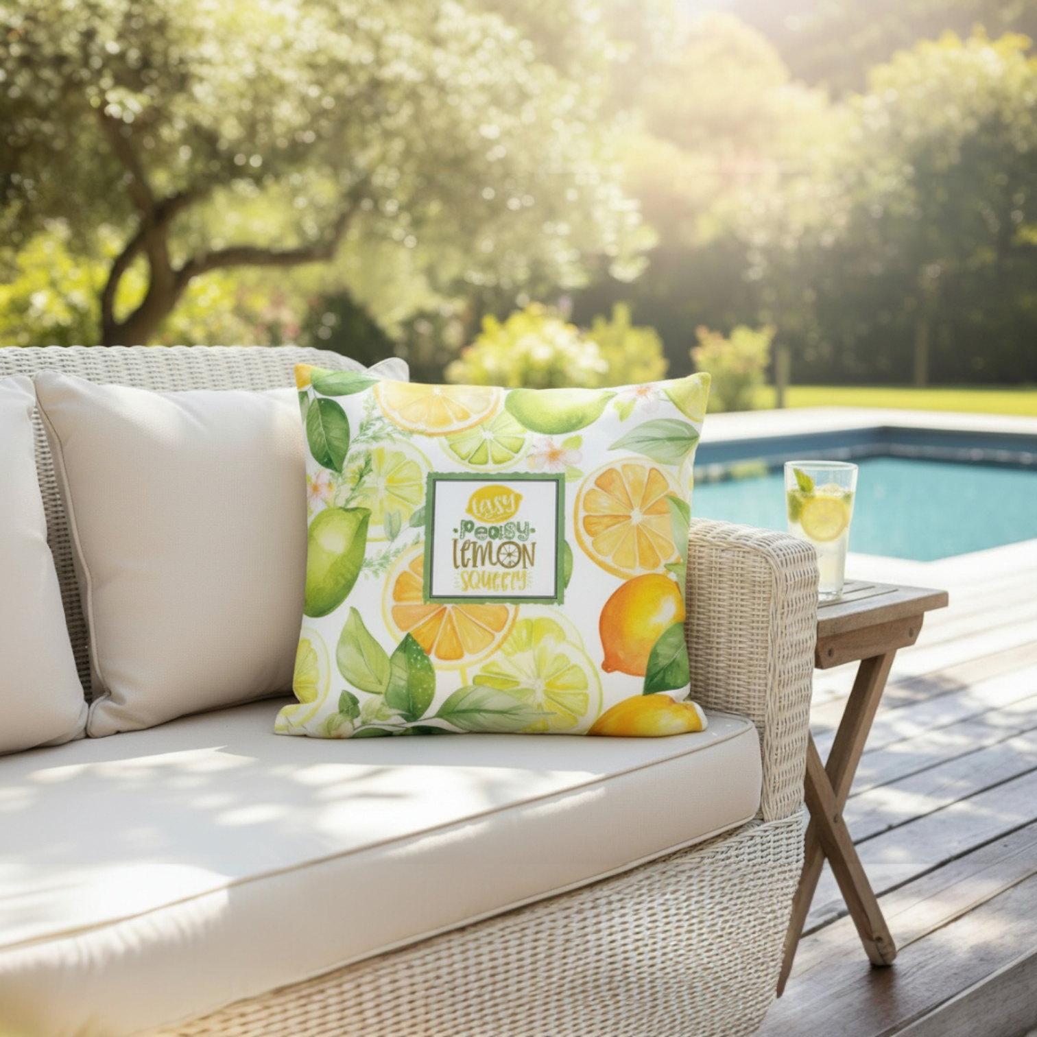 Easy Peasy Lemon Squeezy Cushion