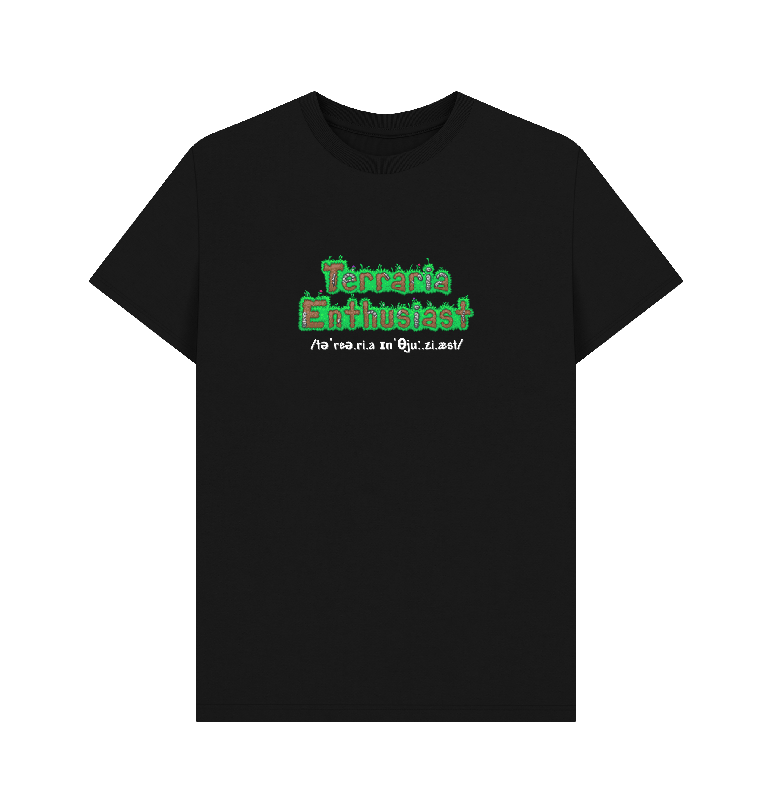 Black Printed T-shirt Front