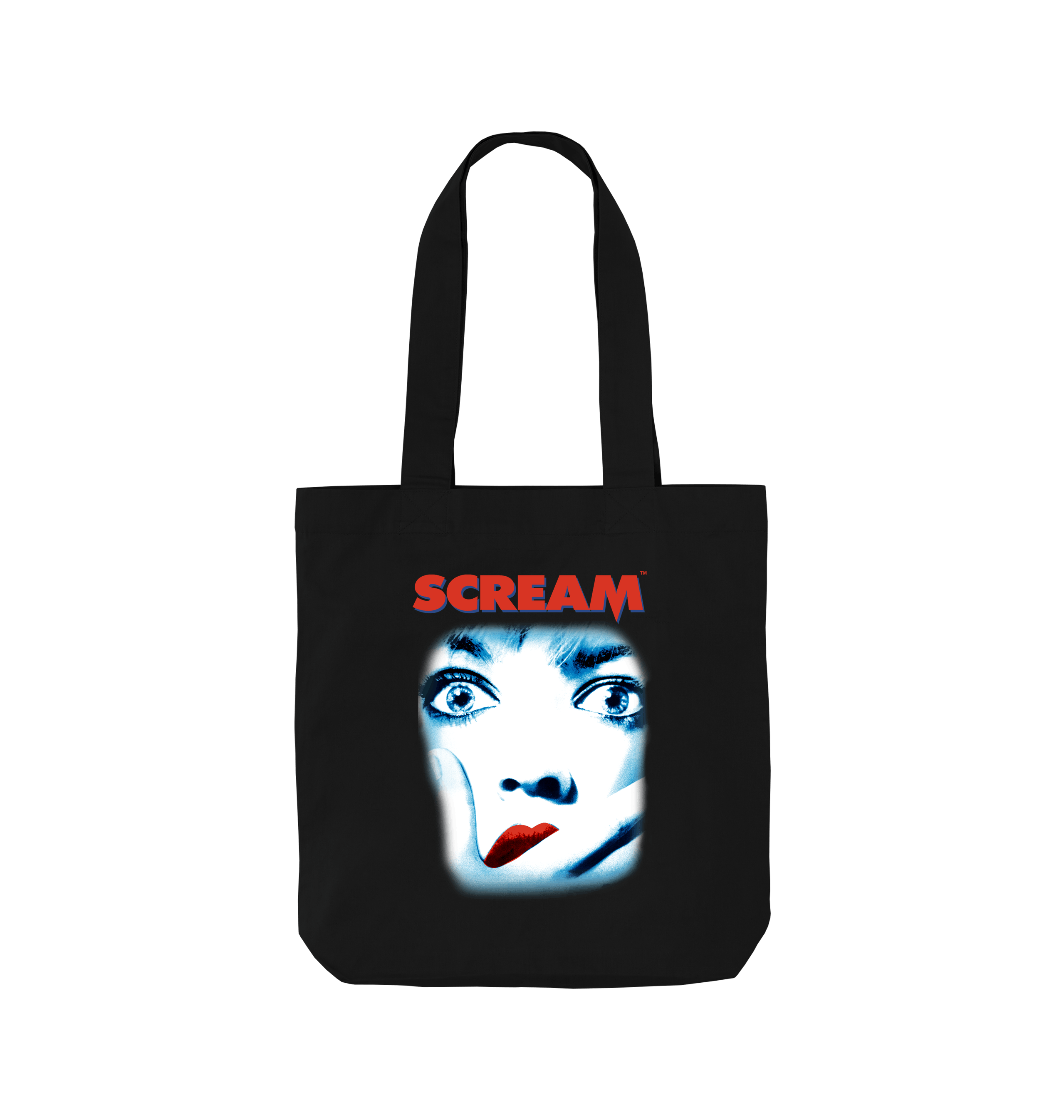 Black Printed Bag Front