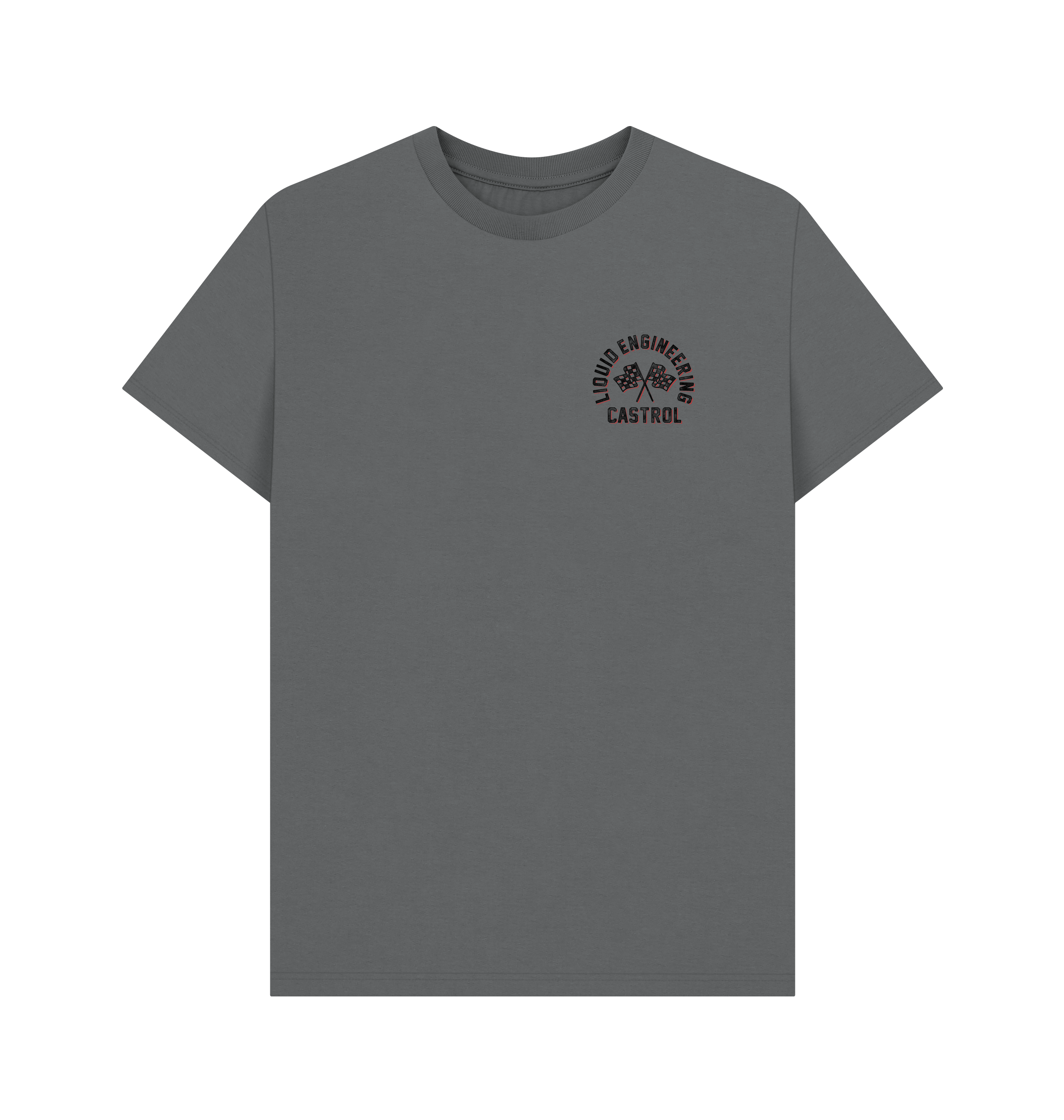 Slate Grey Printed T-shirt Front