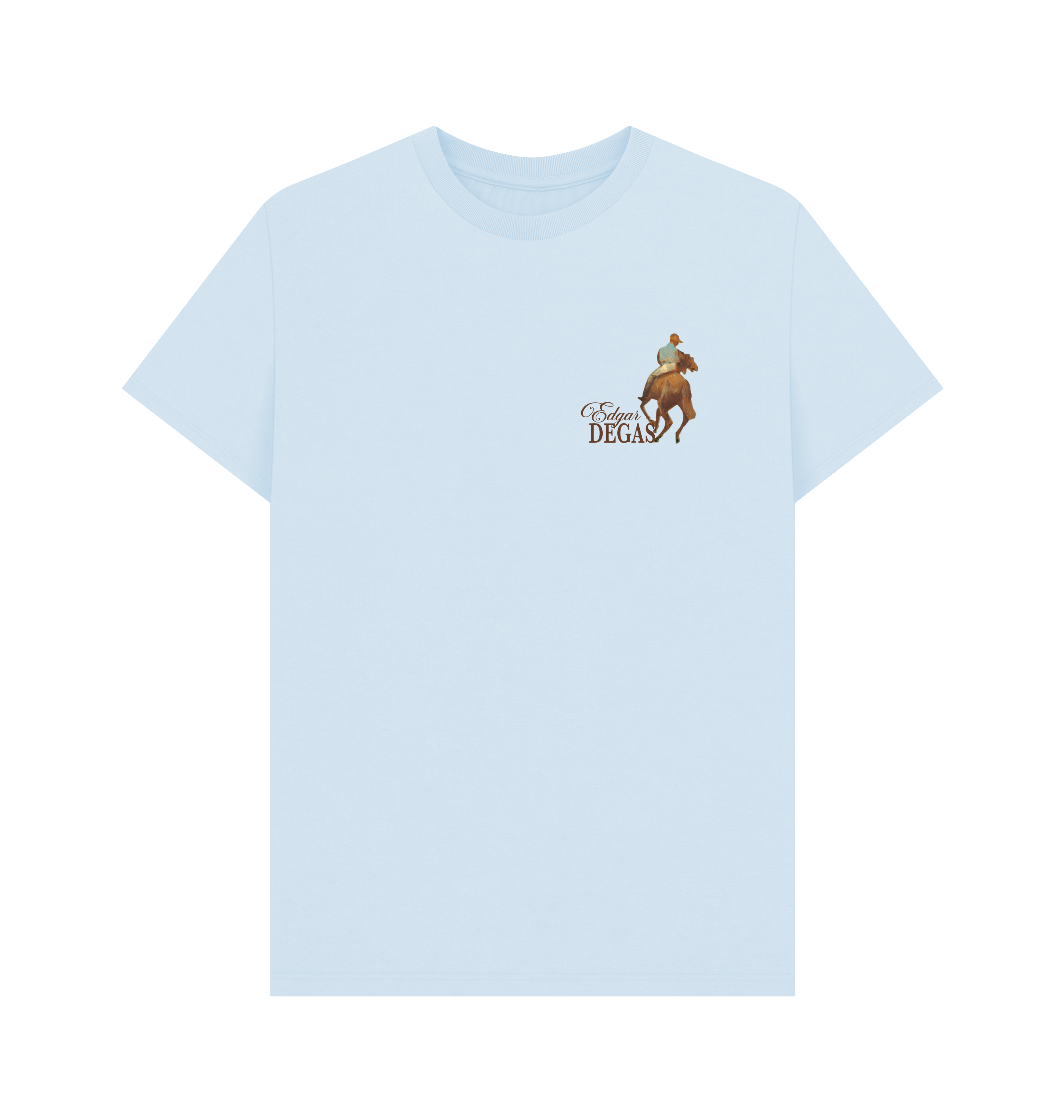 Sky Blue Printed T-shirt Front