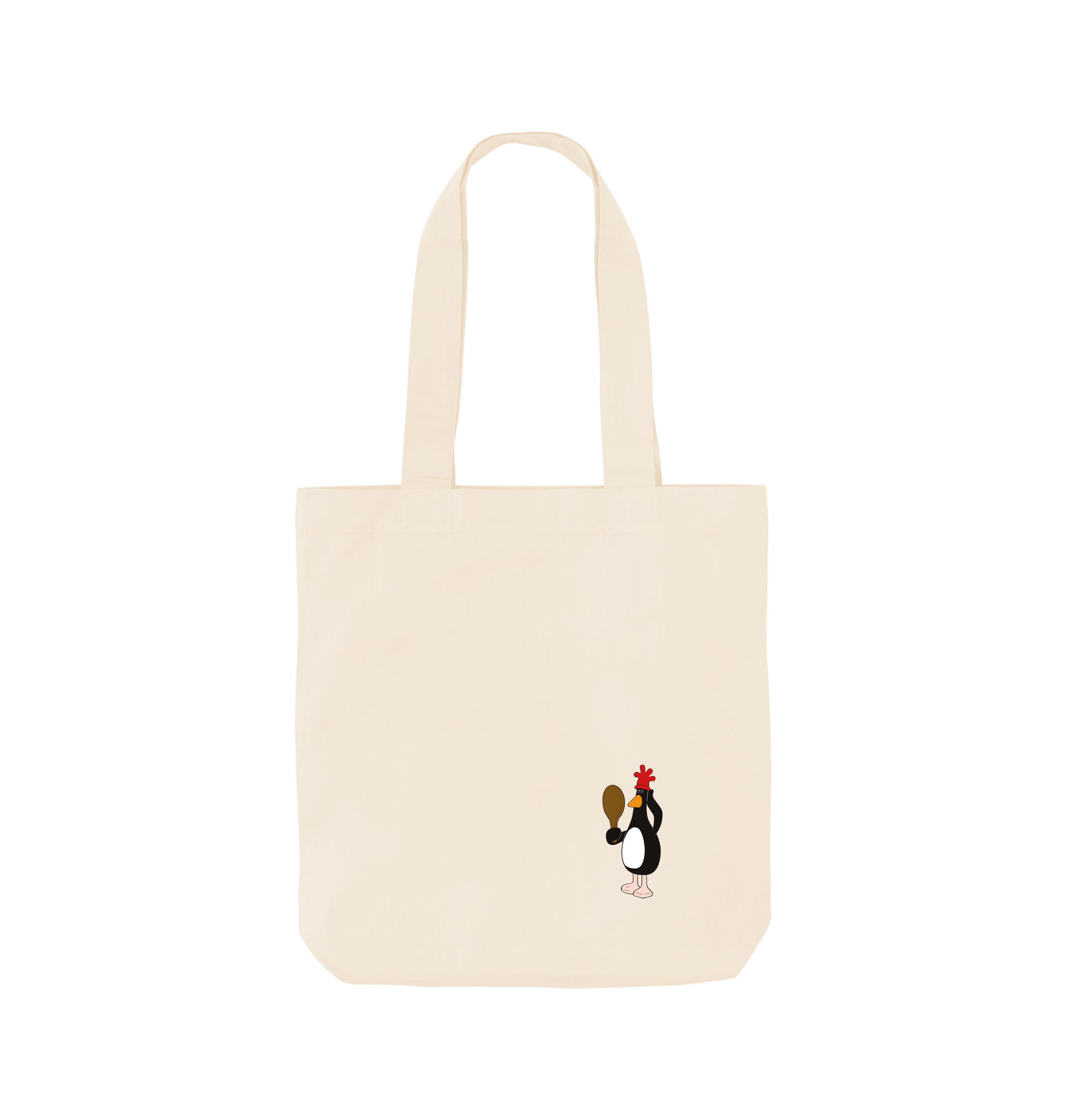 Natural Printed Bag Front