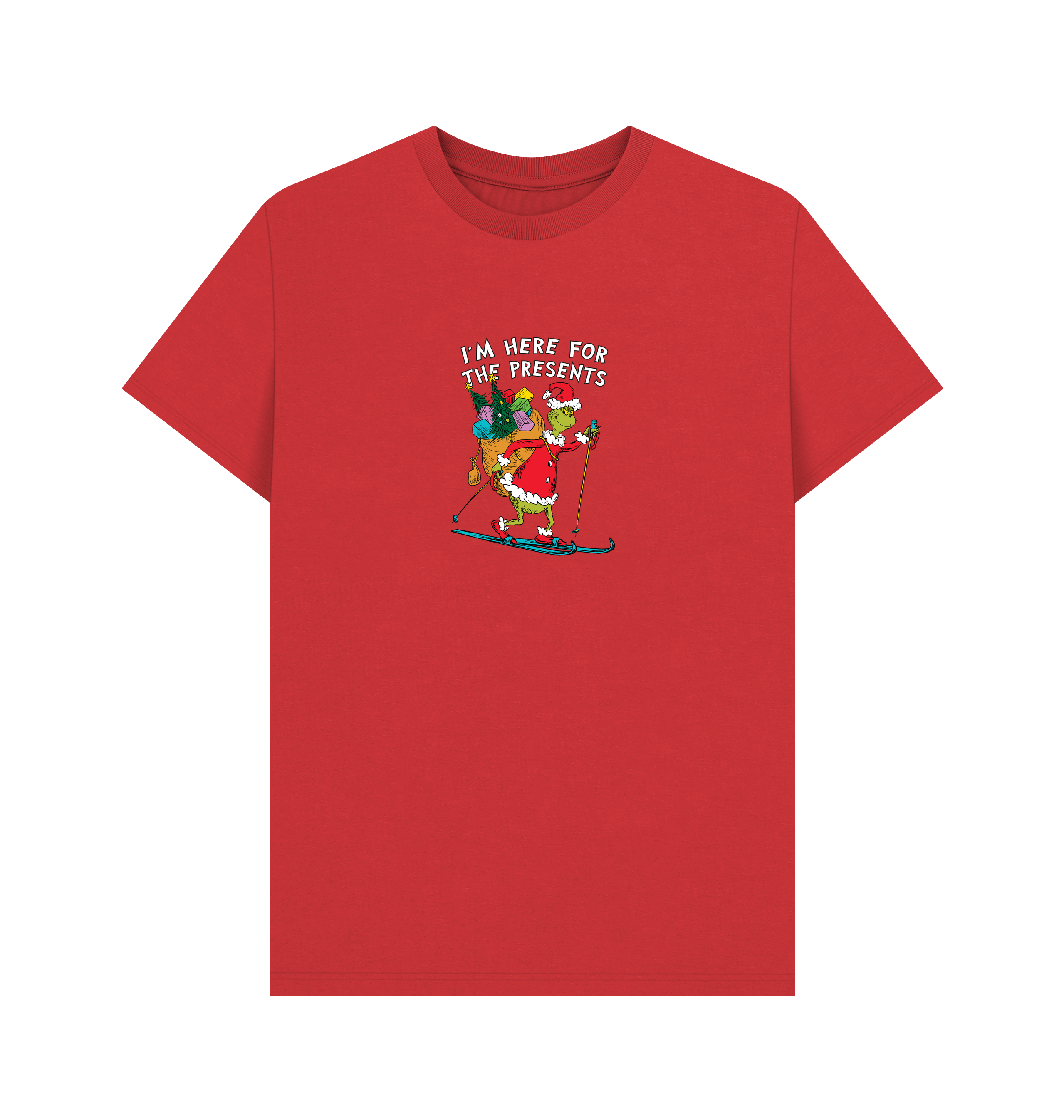 Red Printed T-shirt Front