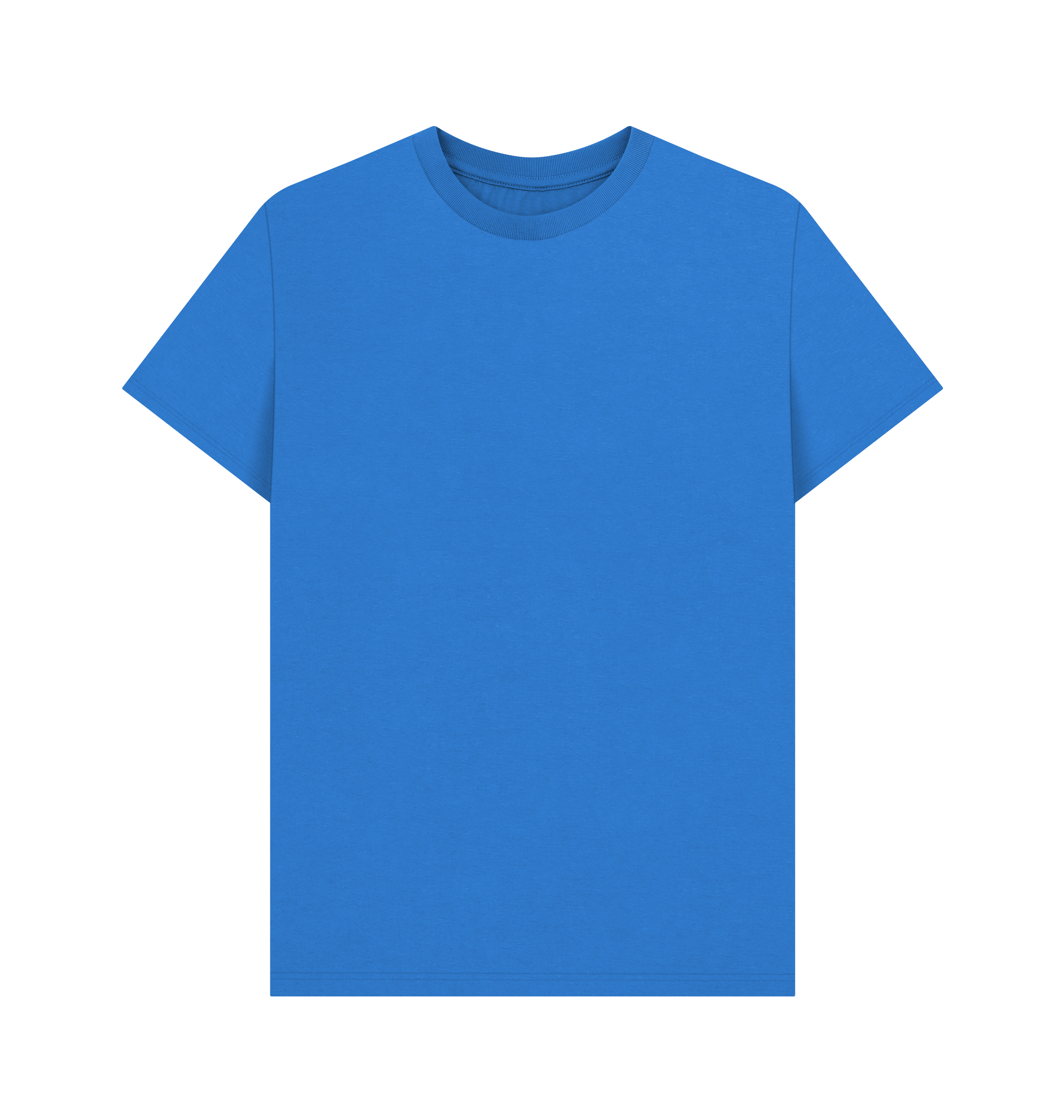 Bright Blue Printed T-shirt Front
