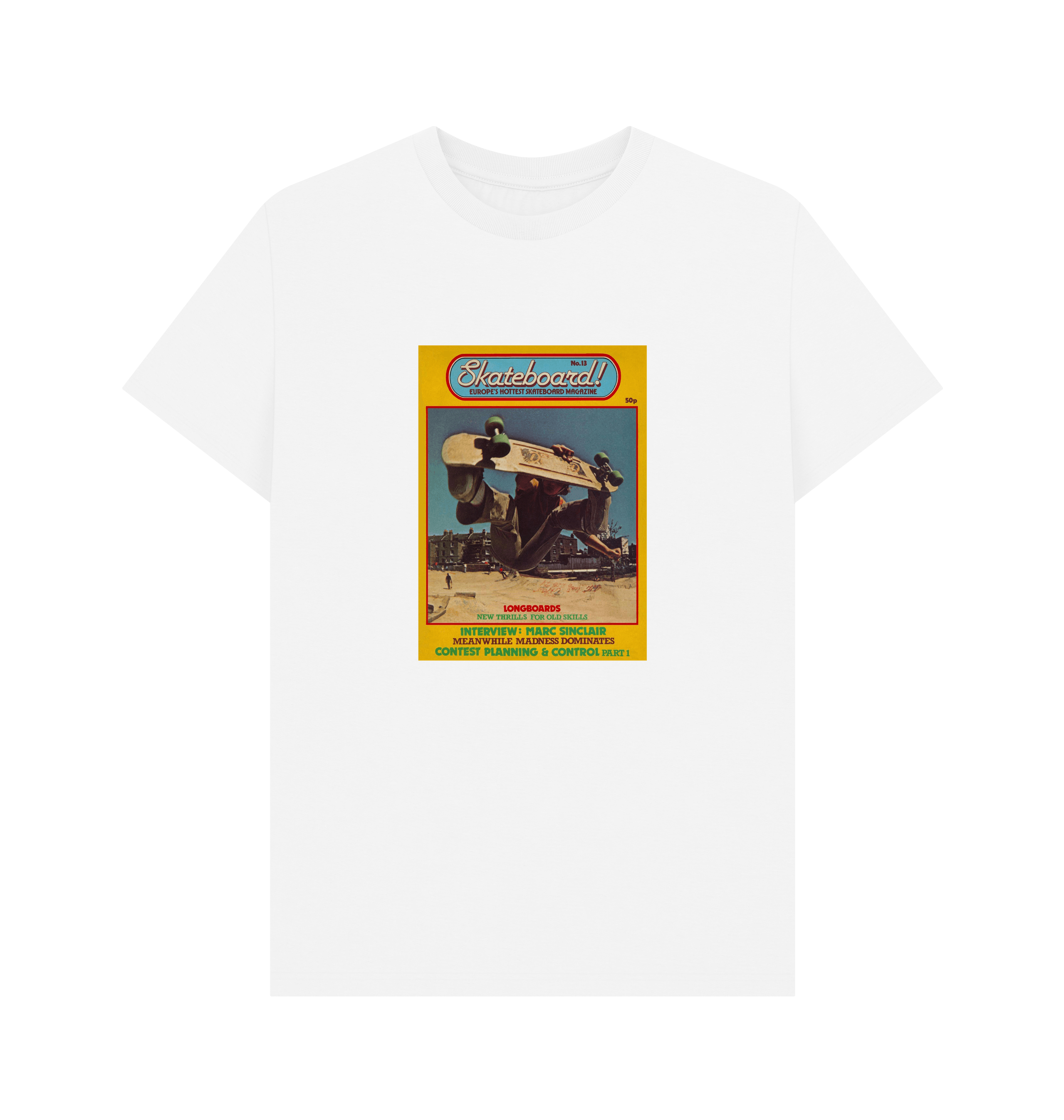 White Printed T-shirt Front