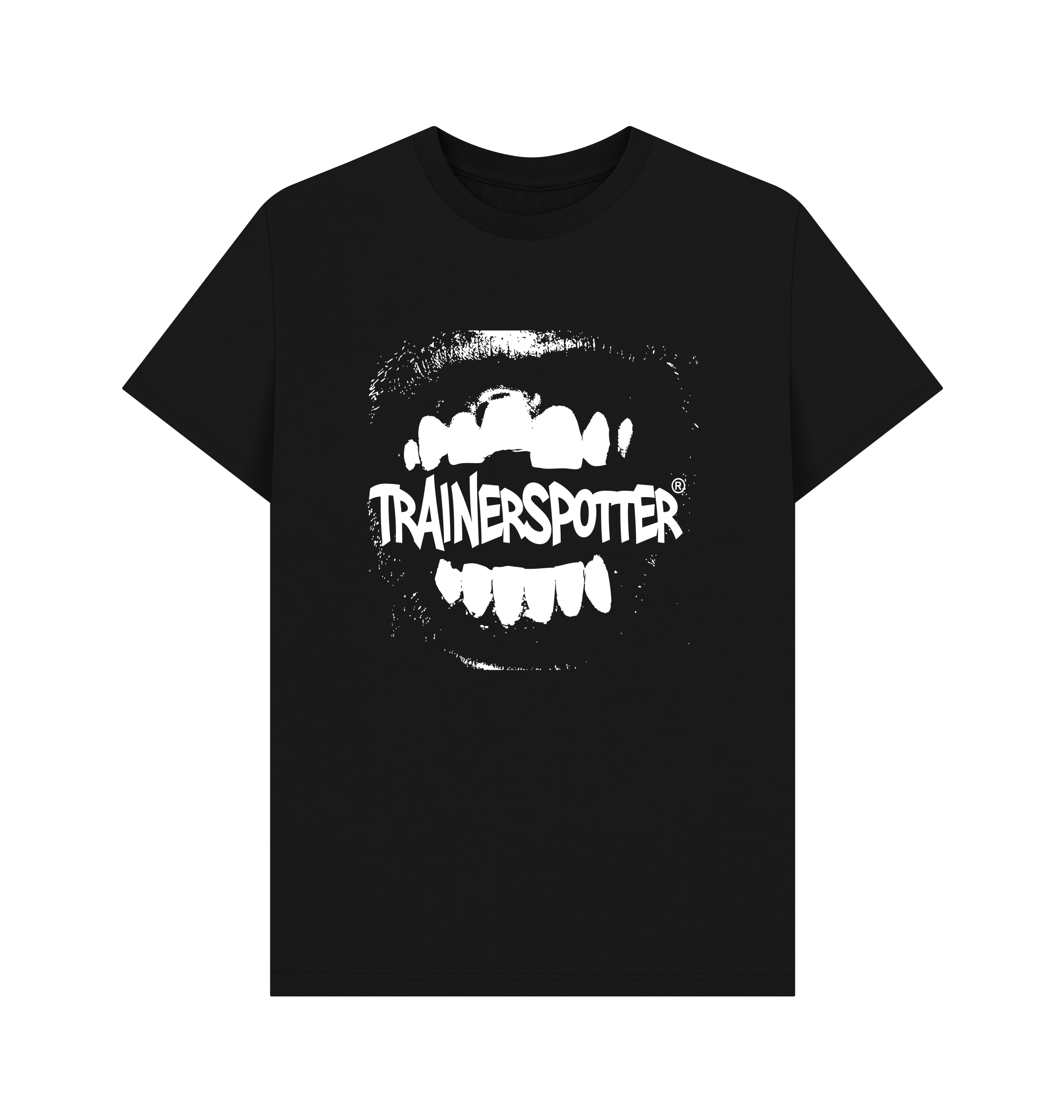 Black Printed T-shirt Front