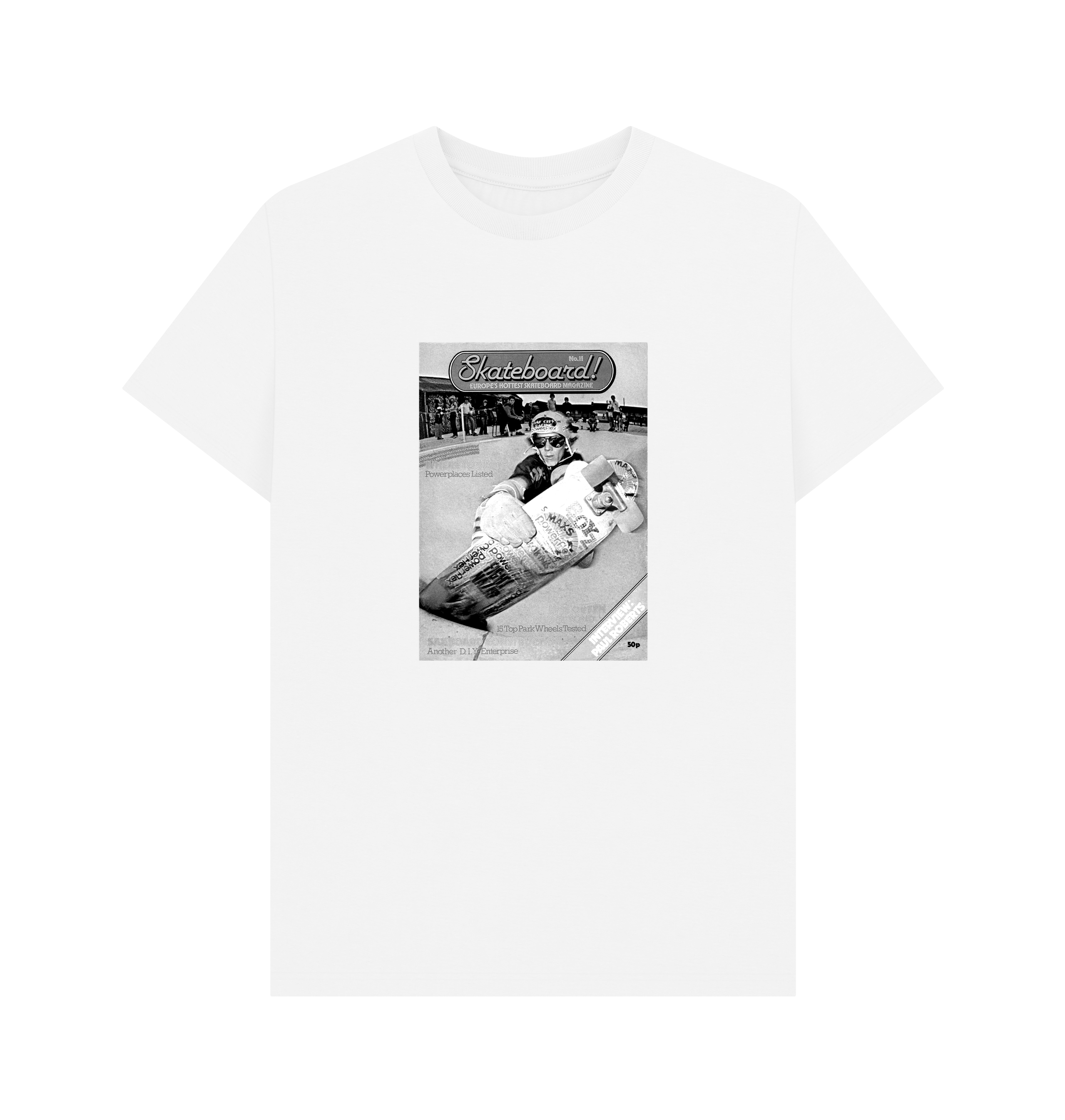 White Printed T-shirt Front
