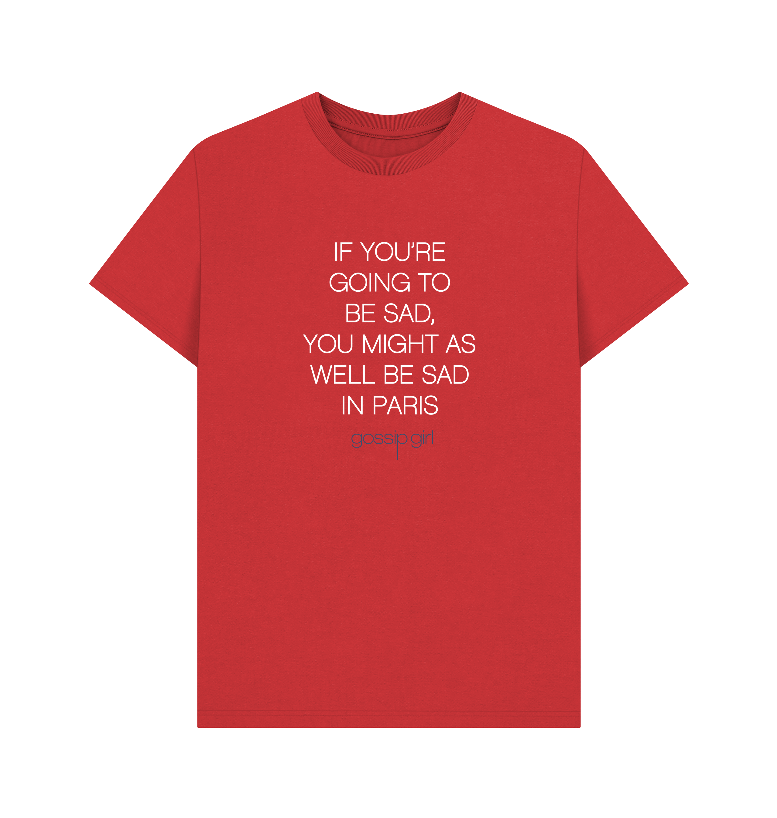 Red Printed T-shirt Front