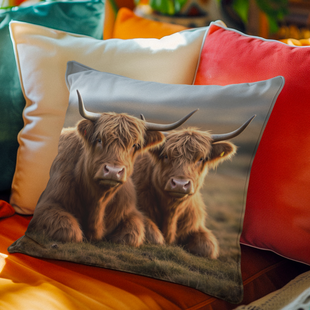 Highland Cows Cushion