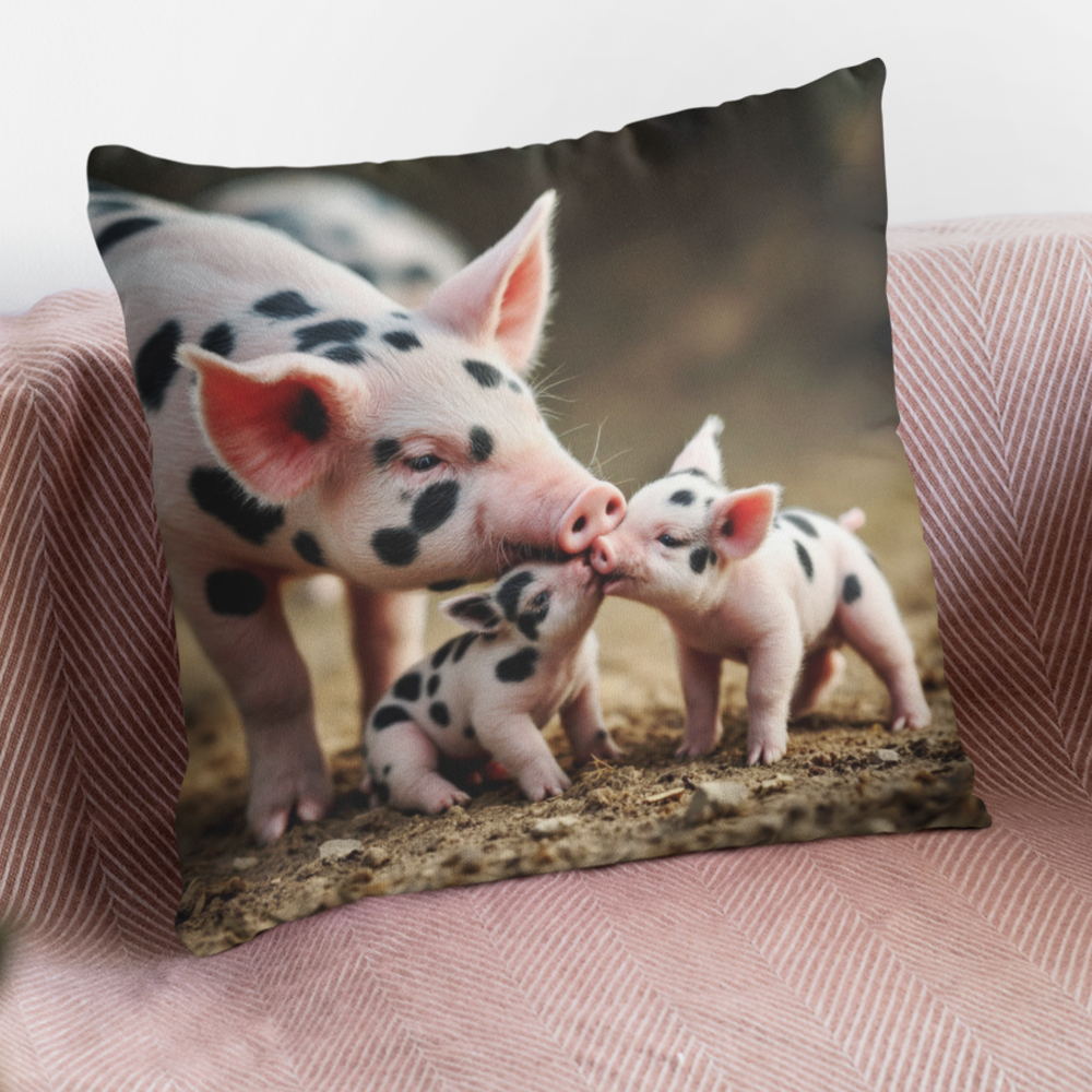 Gloucester Spotted Pig Cushion