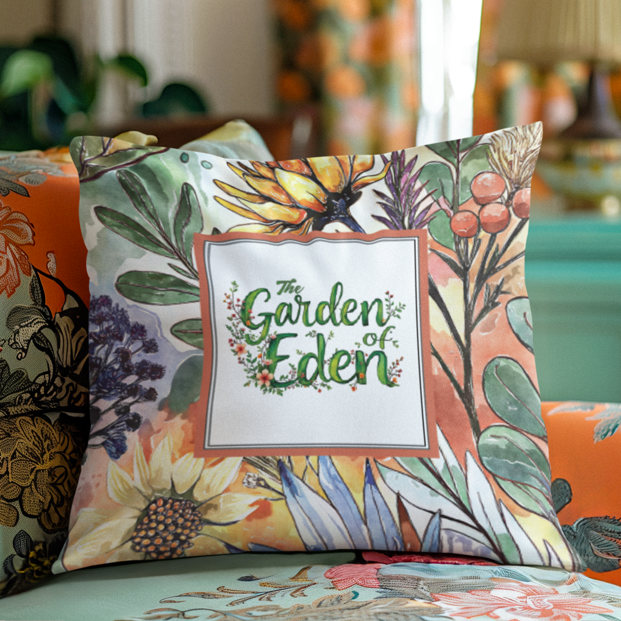 The Garden of Eden Cushion