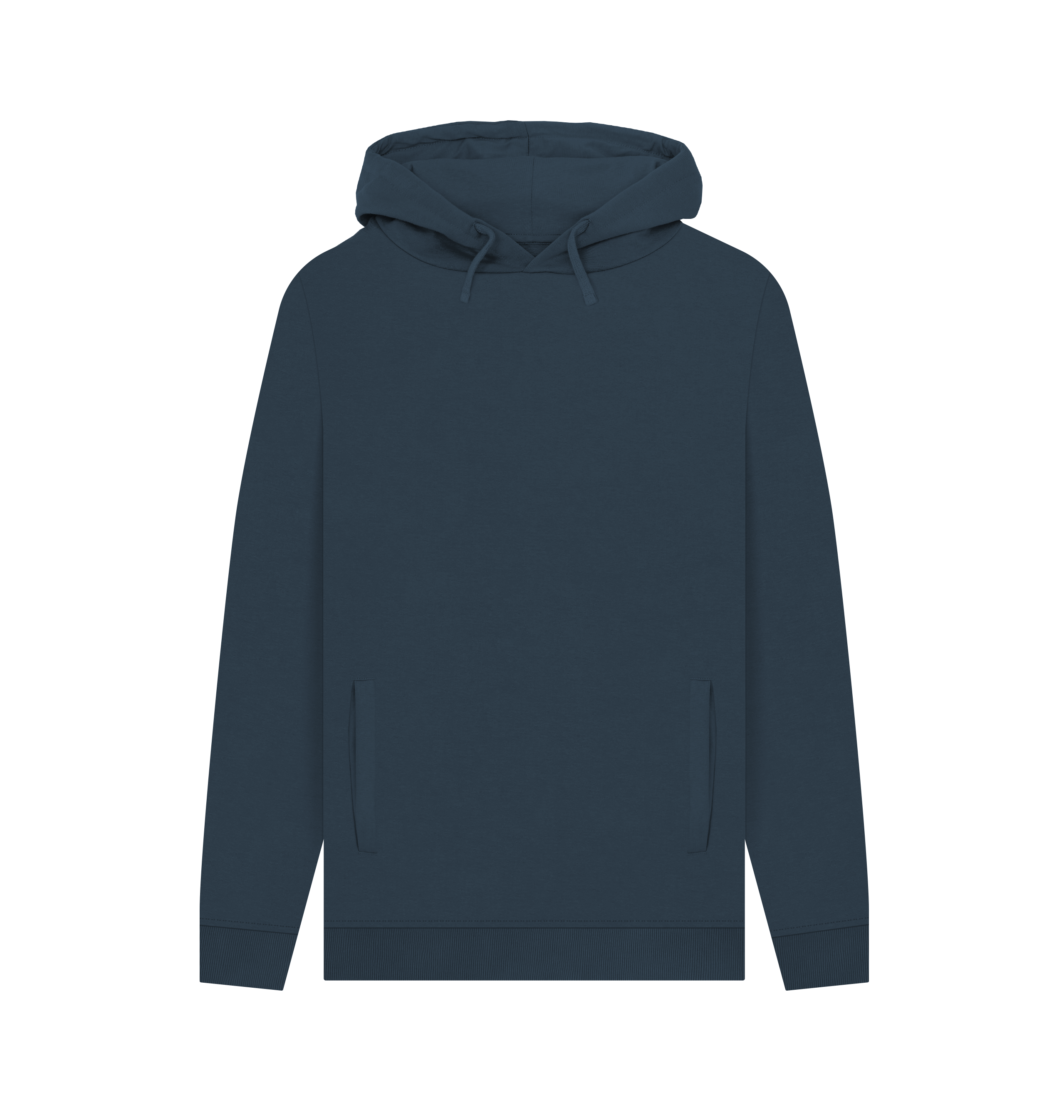 Navy Printed Hoody Front