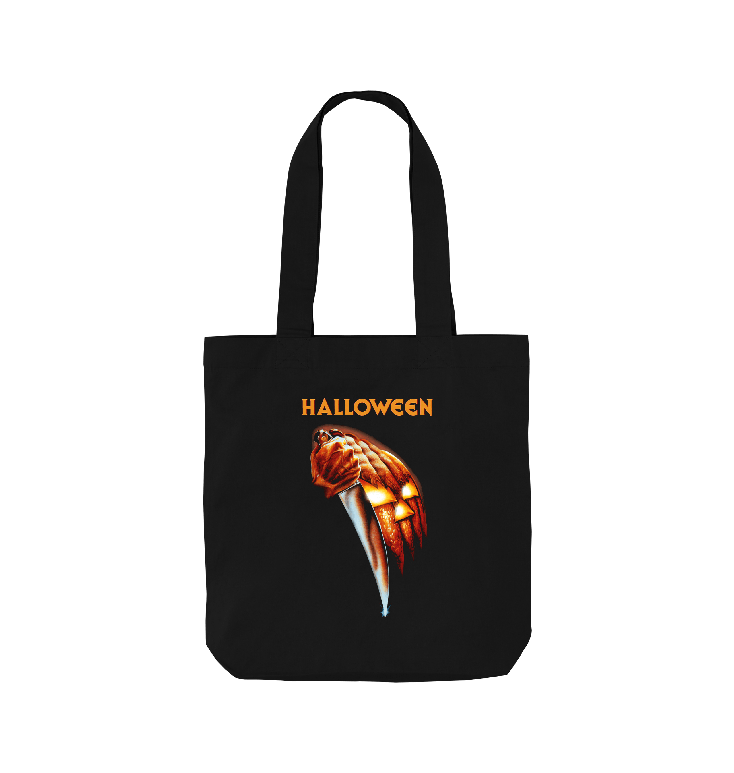 Black Printed Bag Front