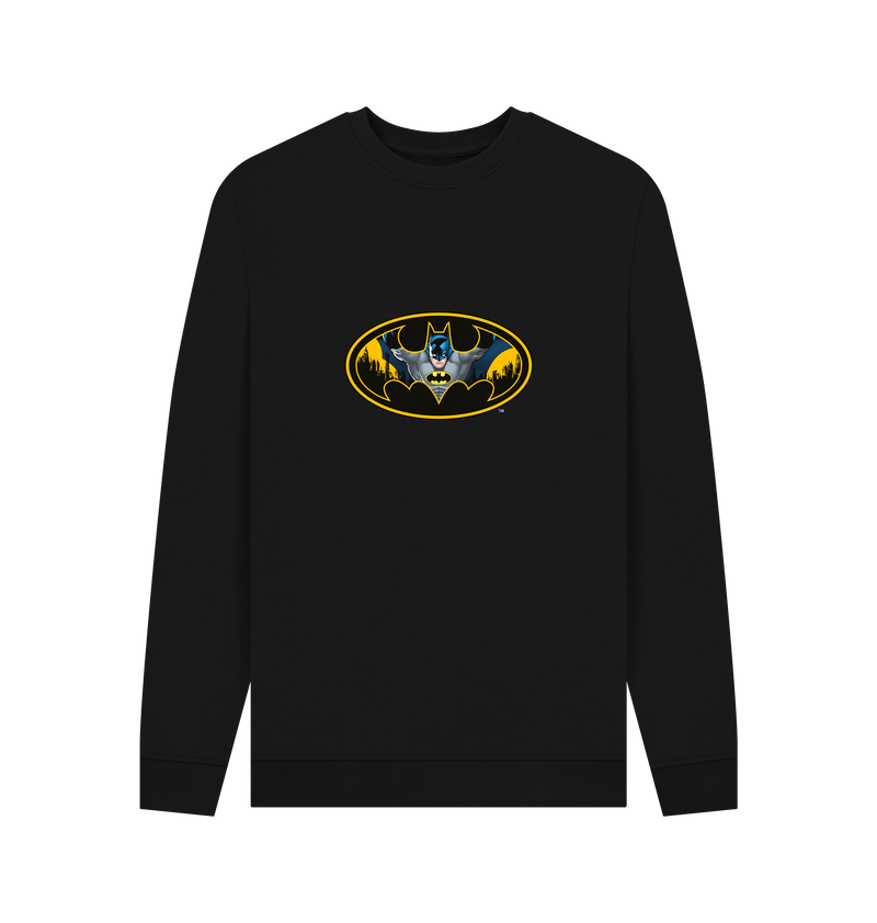 Black Printed Sweater Front