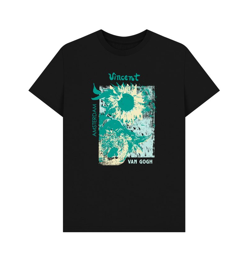 Black Printed T-shirt Front