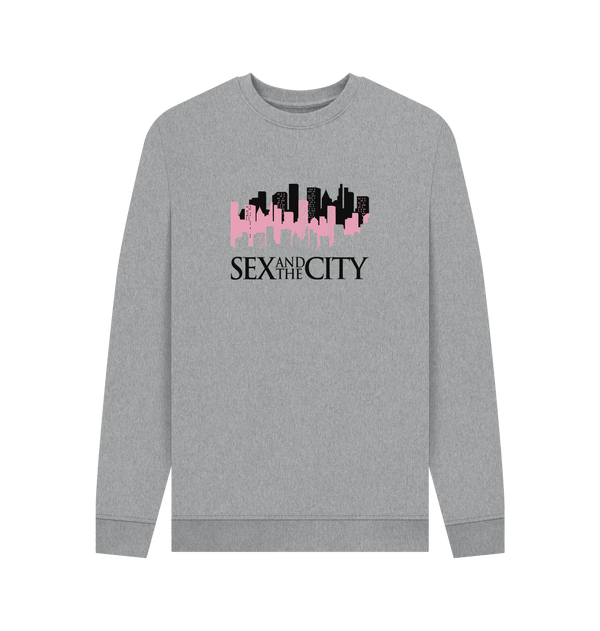 Light Heather Printed Sweater Front