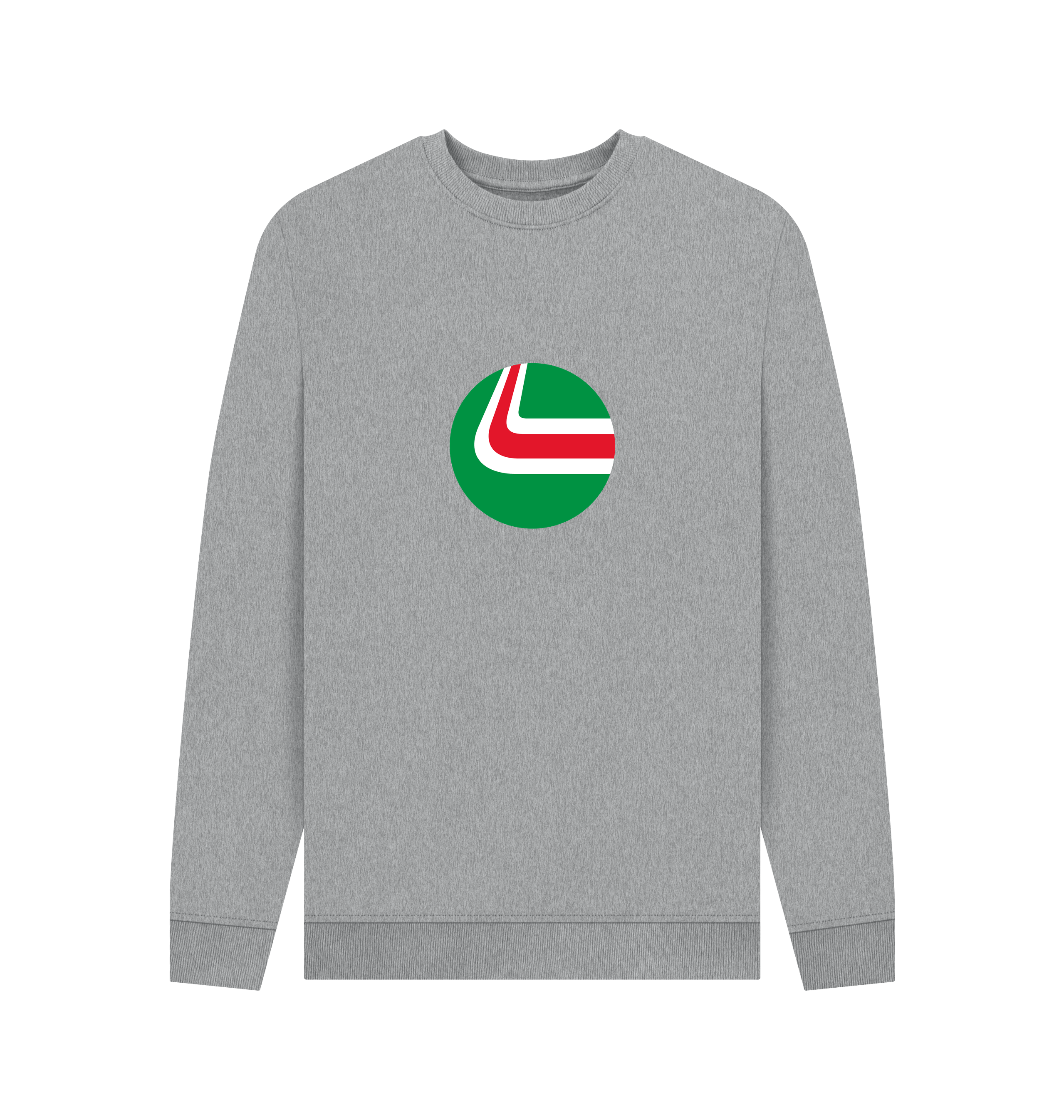 Light Heather Printed Sweater Front