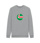 Light Heather Printed Sweater Front