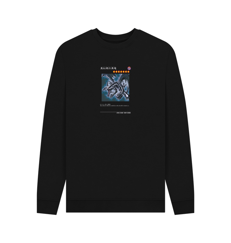 Black Printed Sweater Front