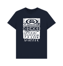 Navy Blue Printed T-shirt Front