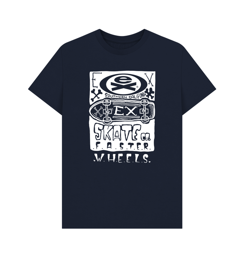 Navy Blue Printed T-shirt Front