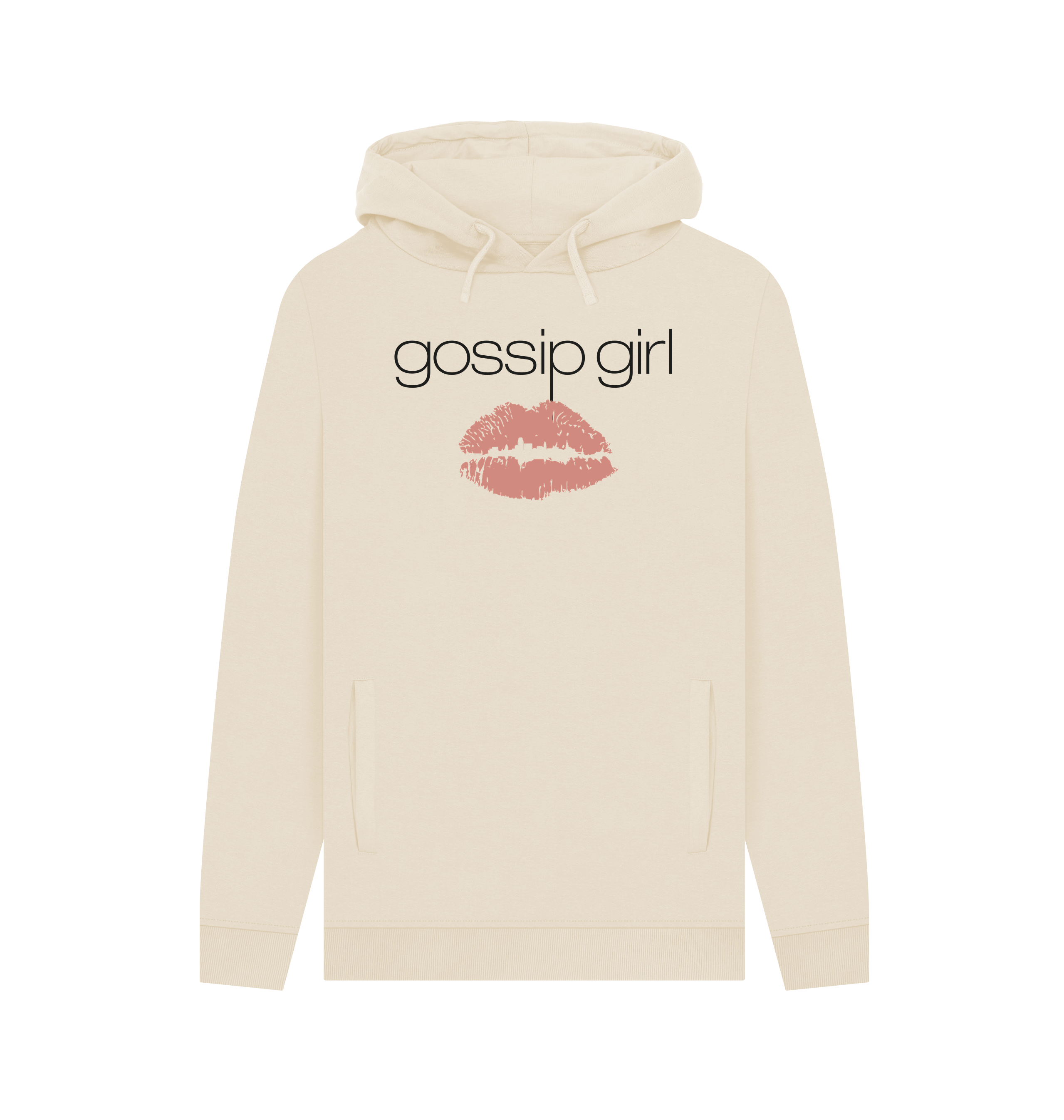 Oat Printed Hoody Front