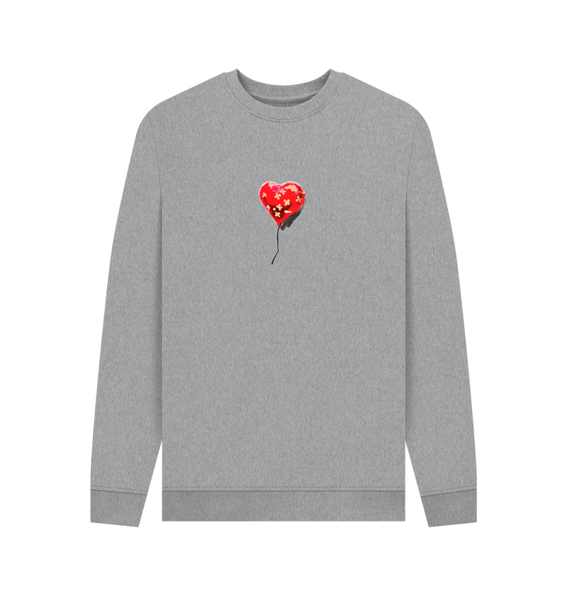 Light Heather Printed Sweater Front