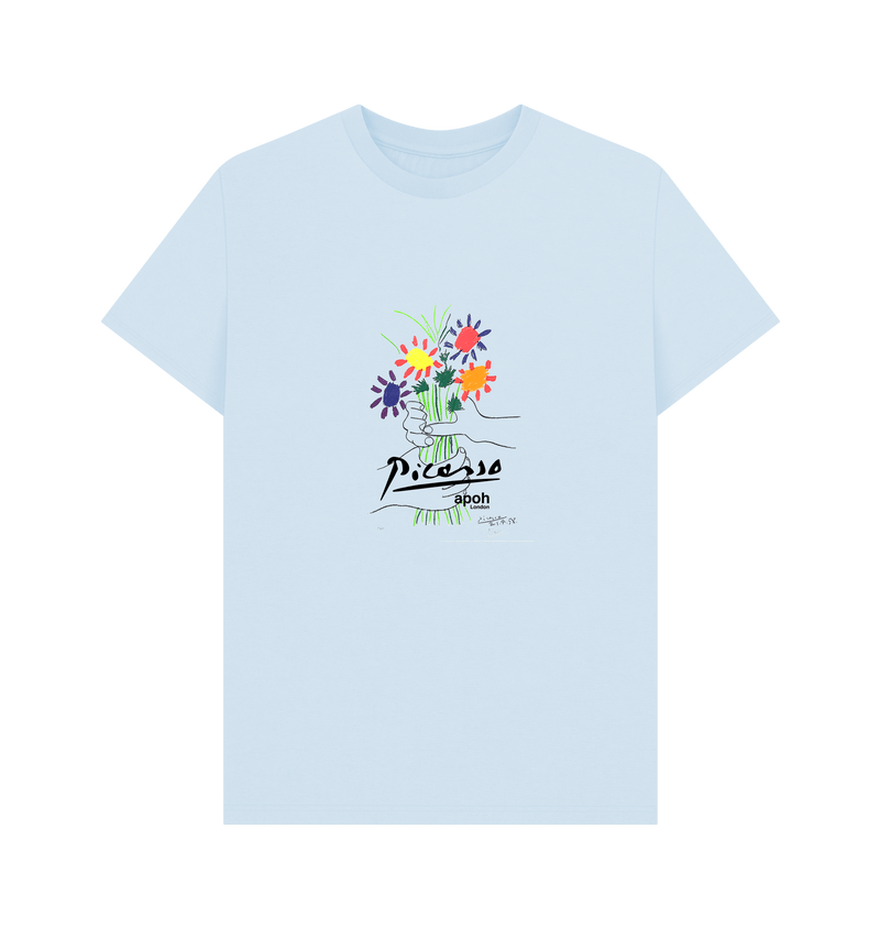 Sky Blue Printed T-shirt Front