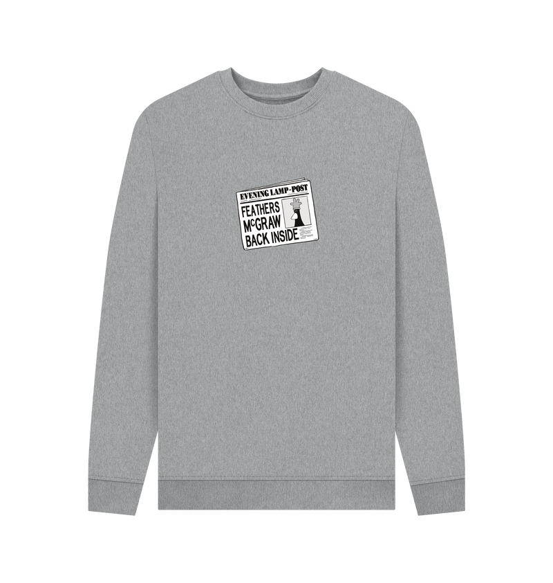 Light Heather Printed Sweater Front