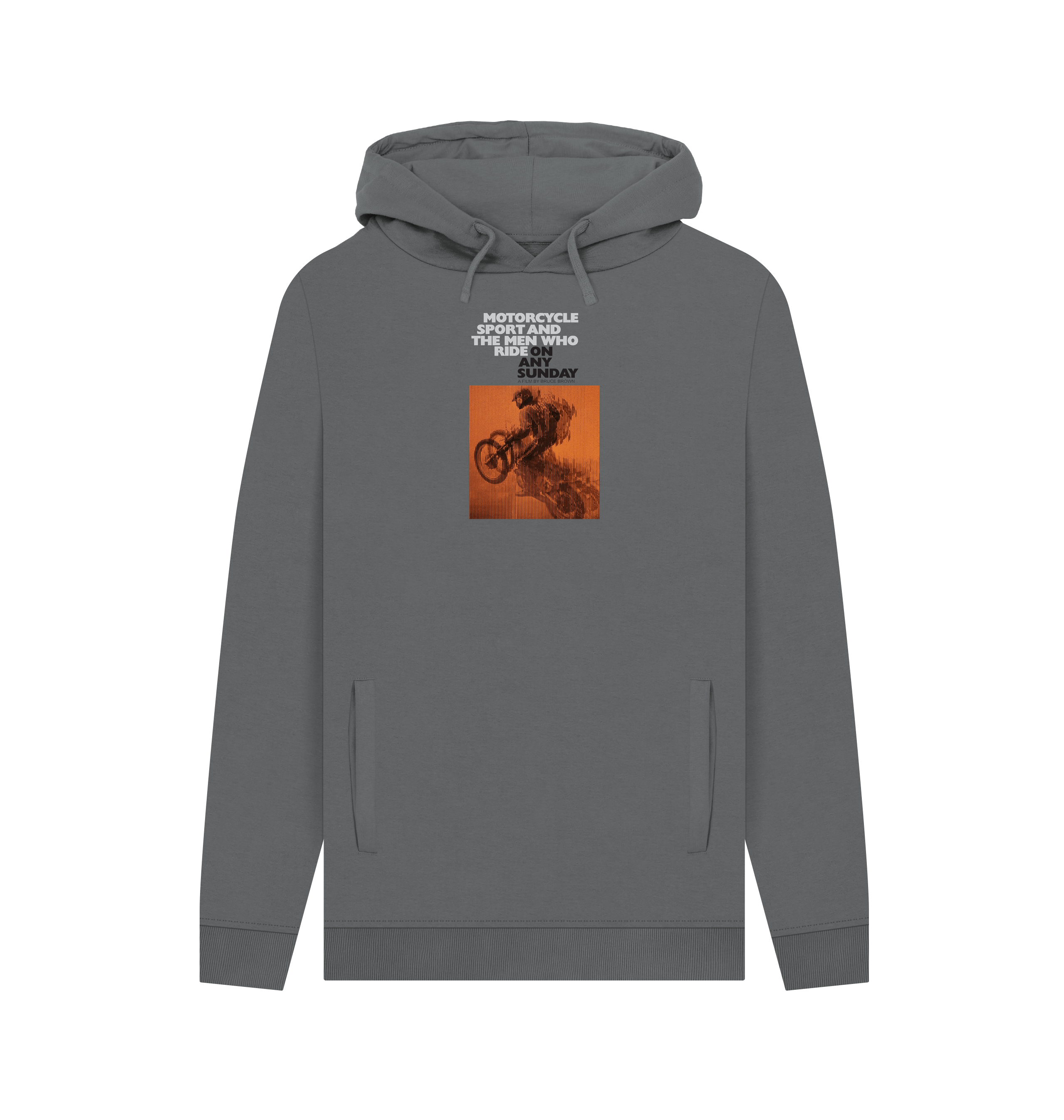 Slate Grey Printed Hoody Front