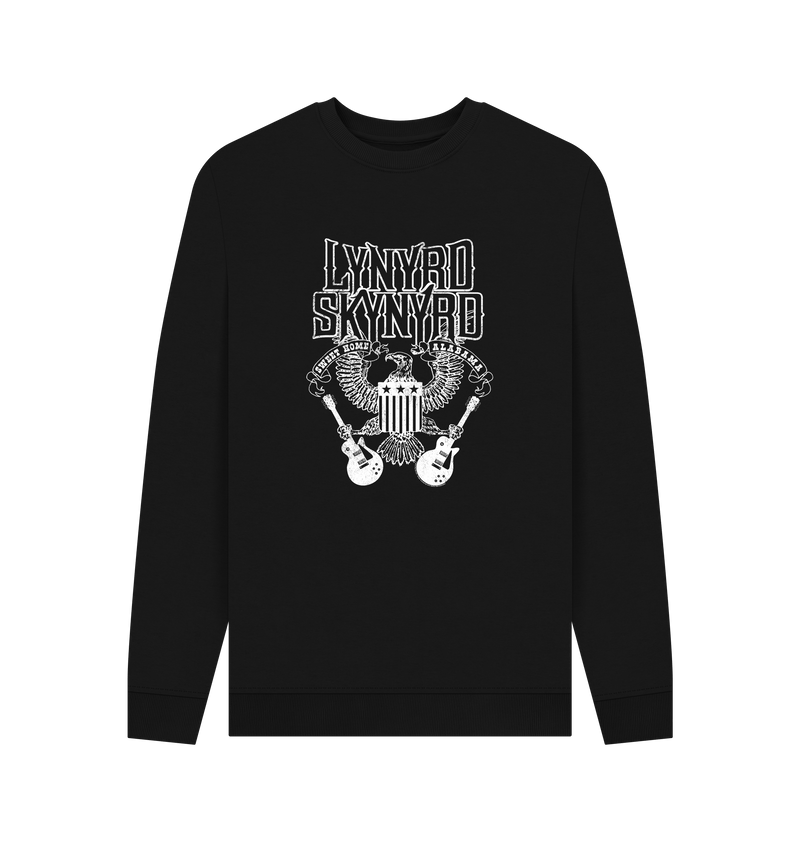 Black Printed Sweater Front